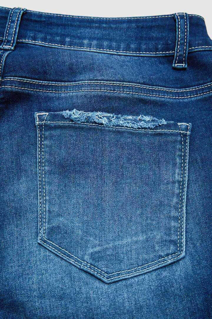 Wash Raw Hem High Rise Stretchy Skinny Jeans