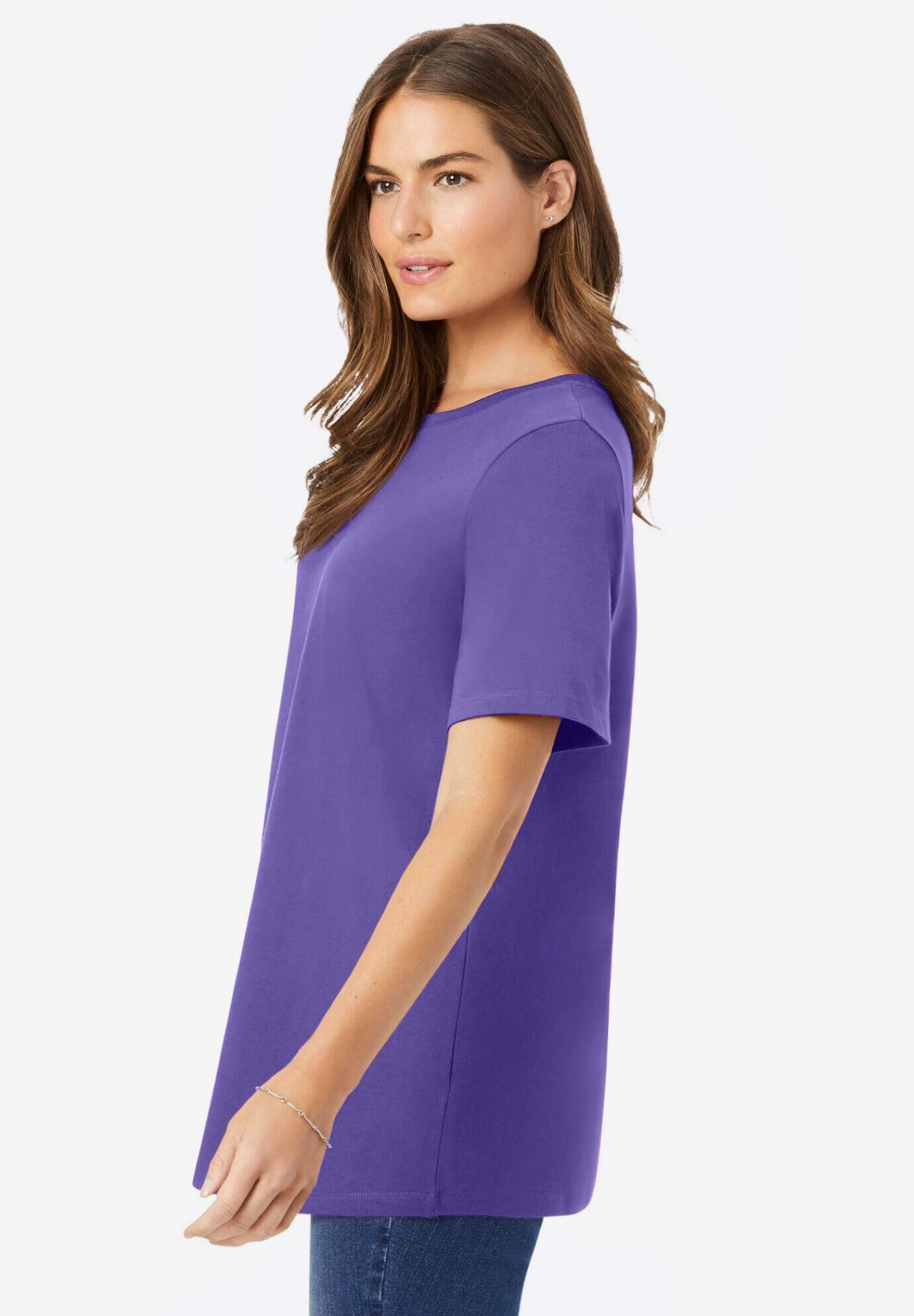 Perfect Short-Sleeve Crewneck Tee