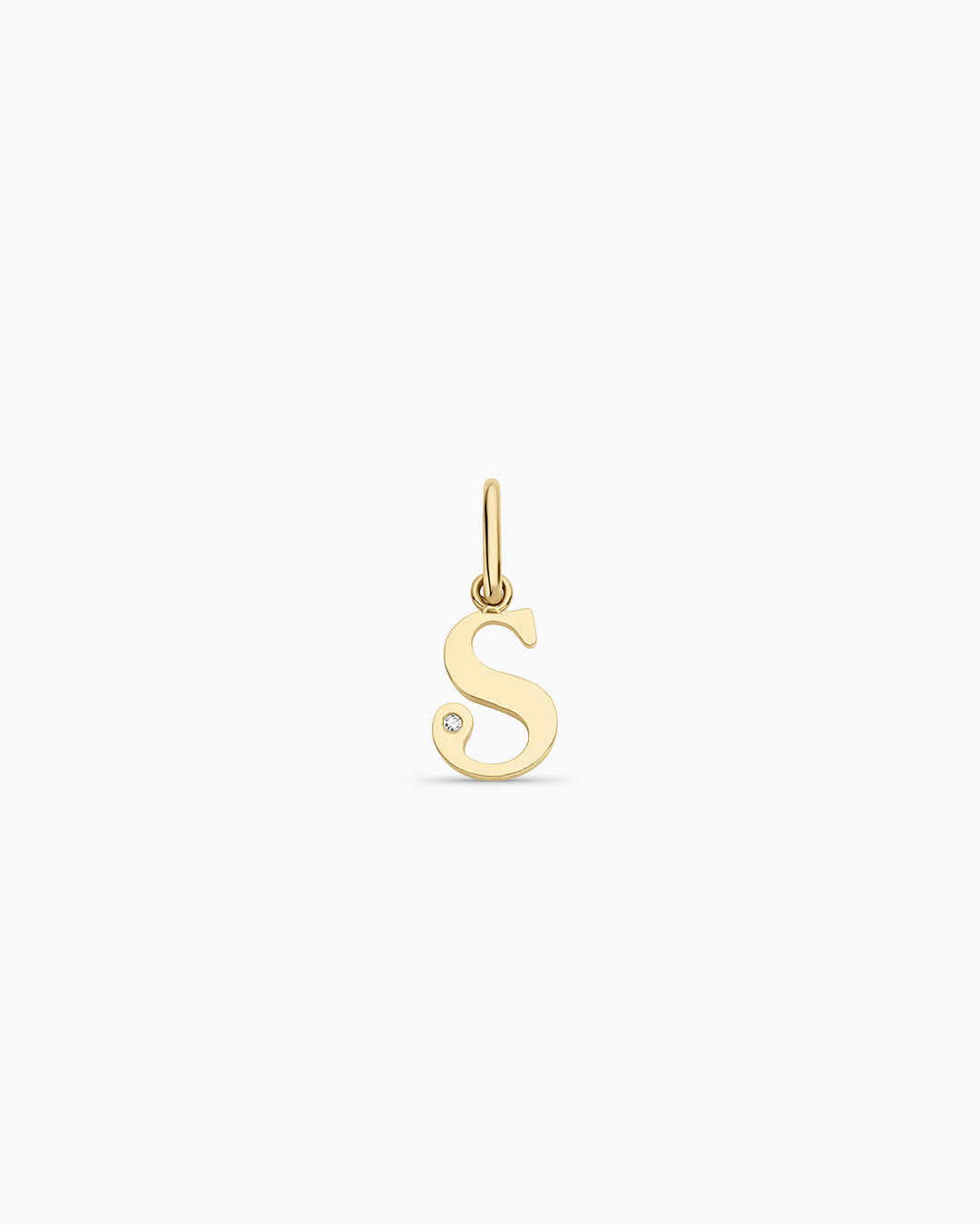 Diamond Vintage Alphabet Charm