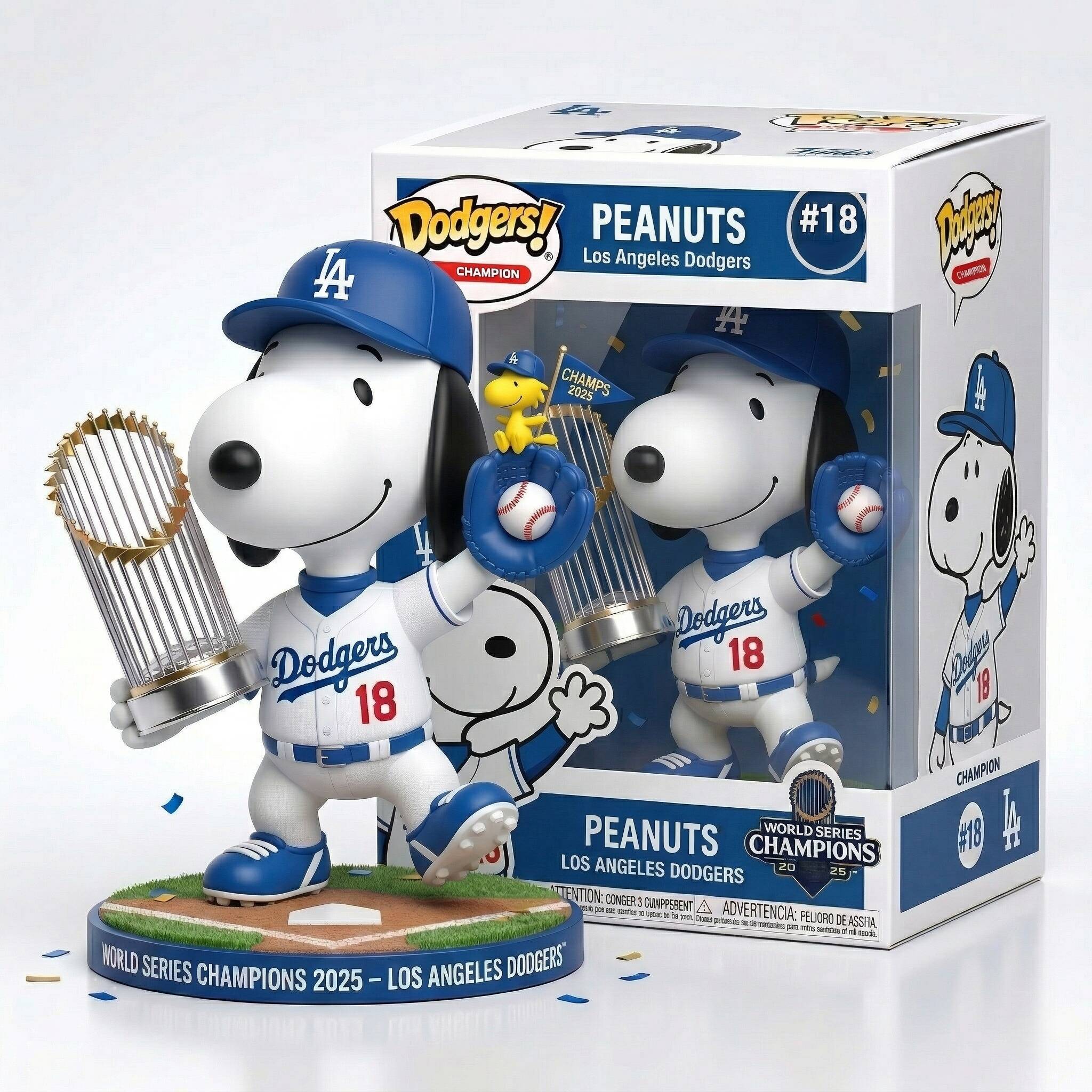 Snoopy LA Dodgers 2025 World Series Champs Funko Pop! Limited Edition 🏆⚾