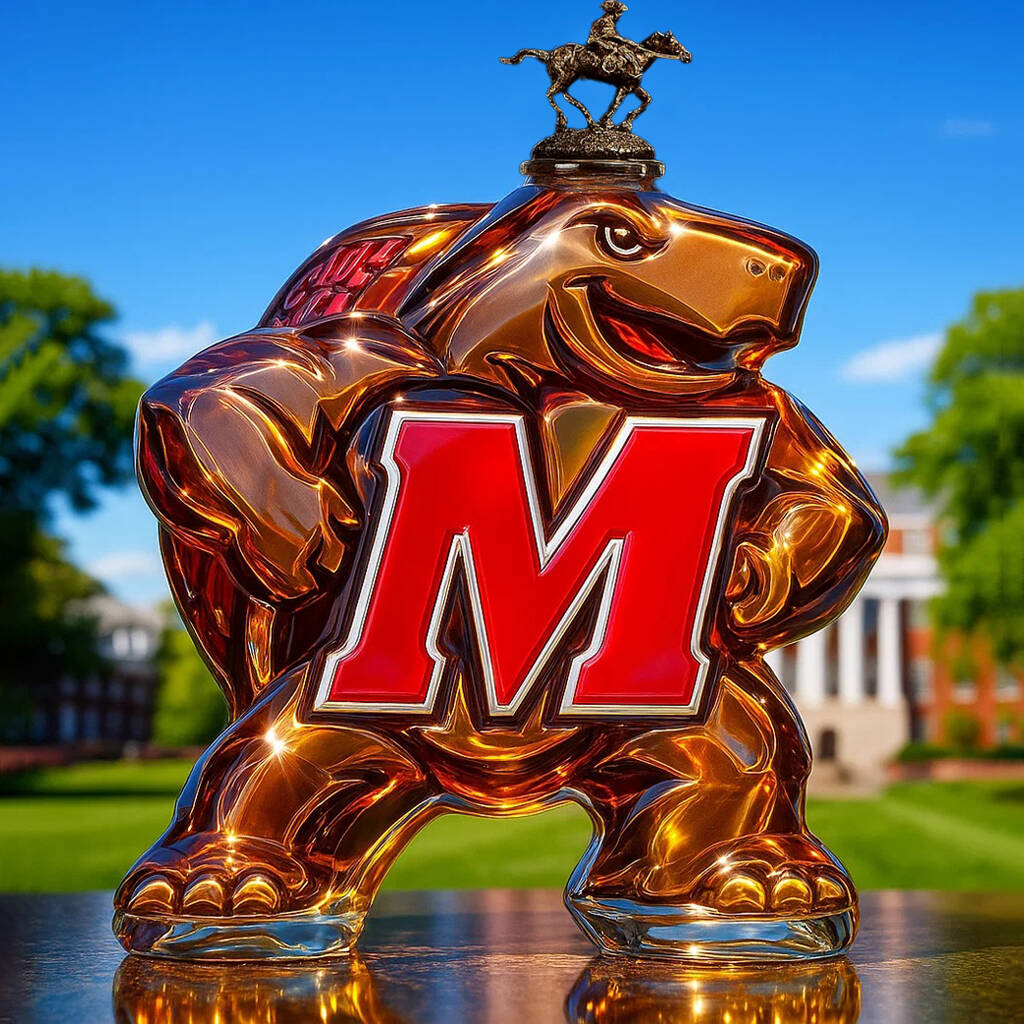 Maryland Terrapins Whisky Bottle