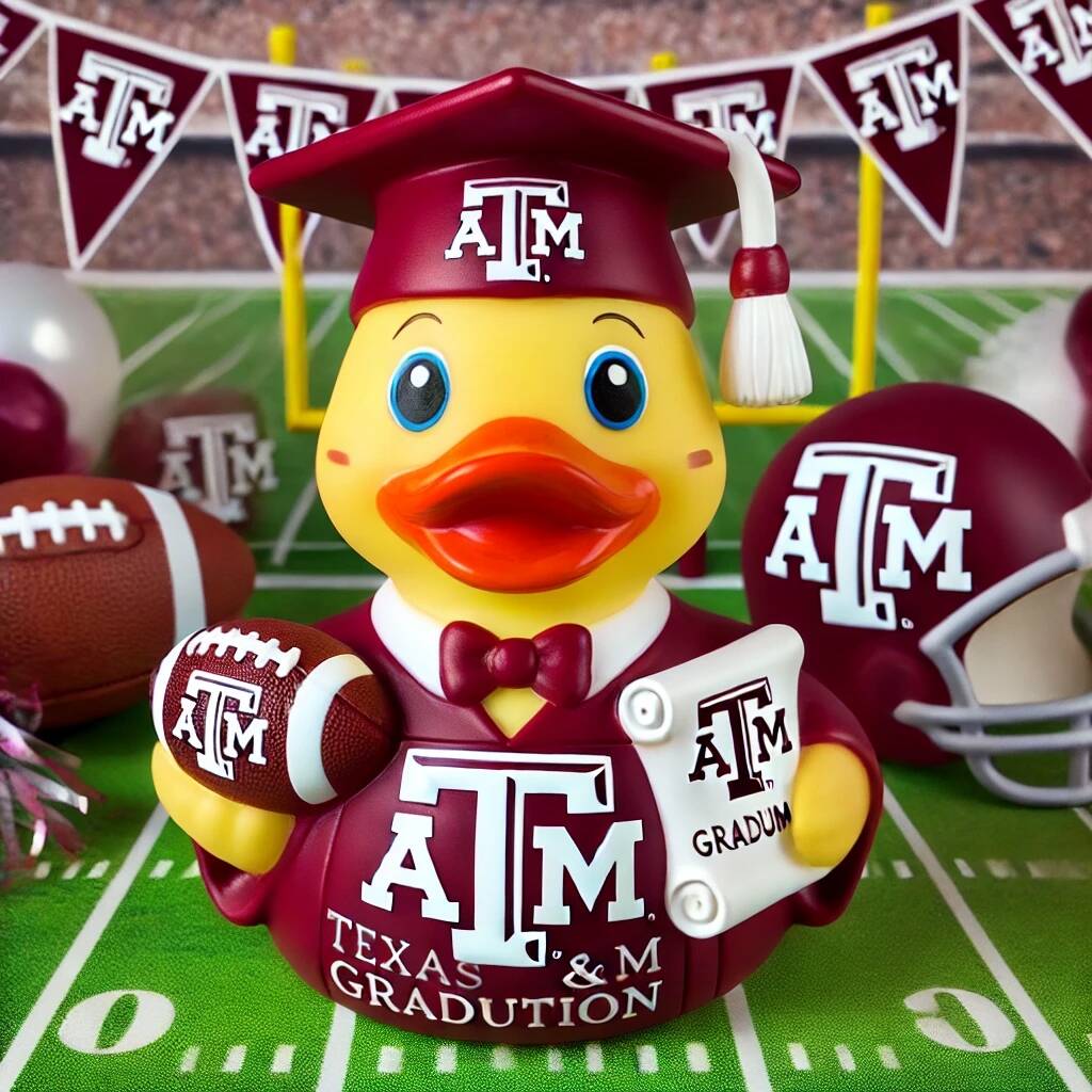 2025 College Football Graduation Duck
