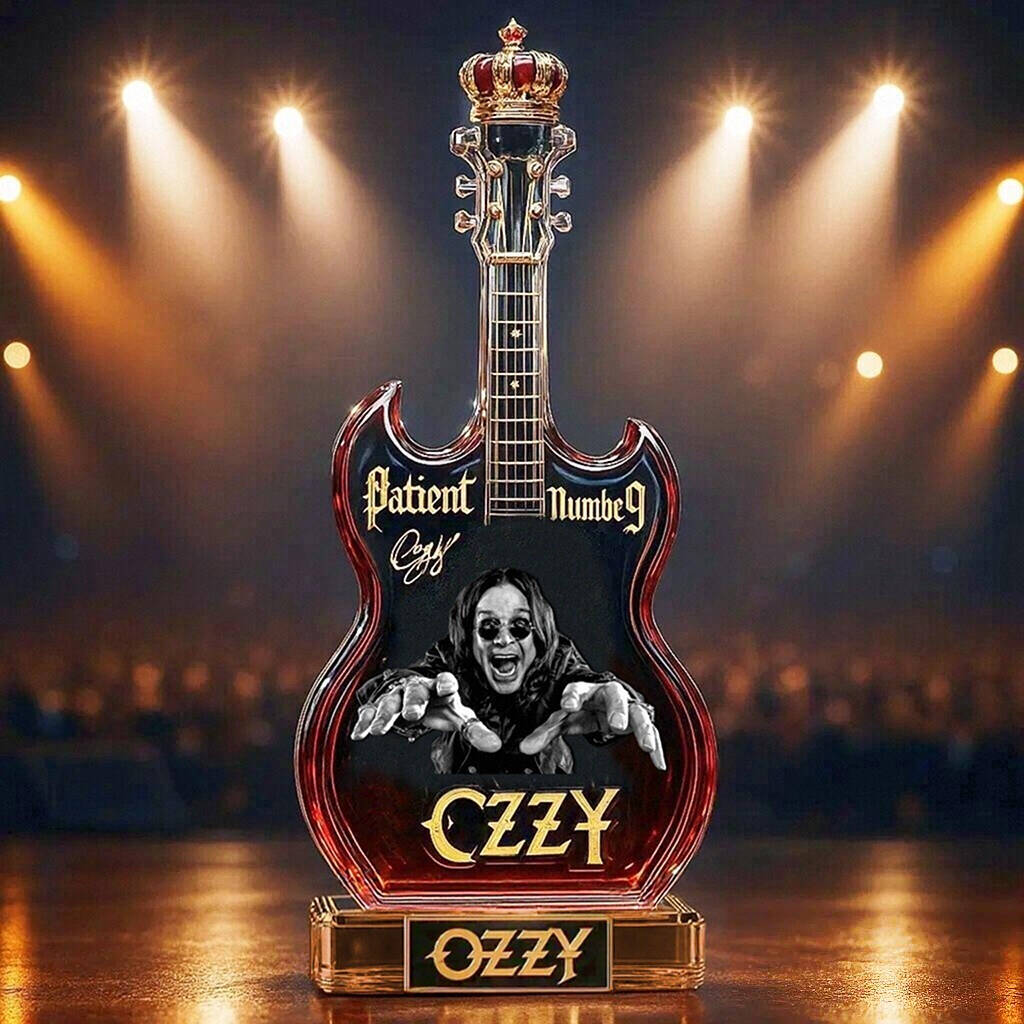 OZZY Joint Guitar Whiskey Bottle Limited Edition