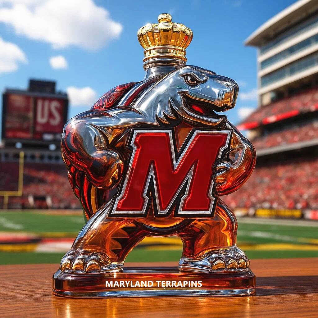 Maryland Terrapins Whiskey Bottle