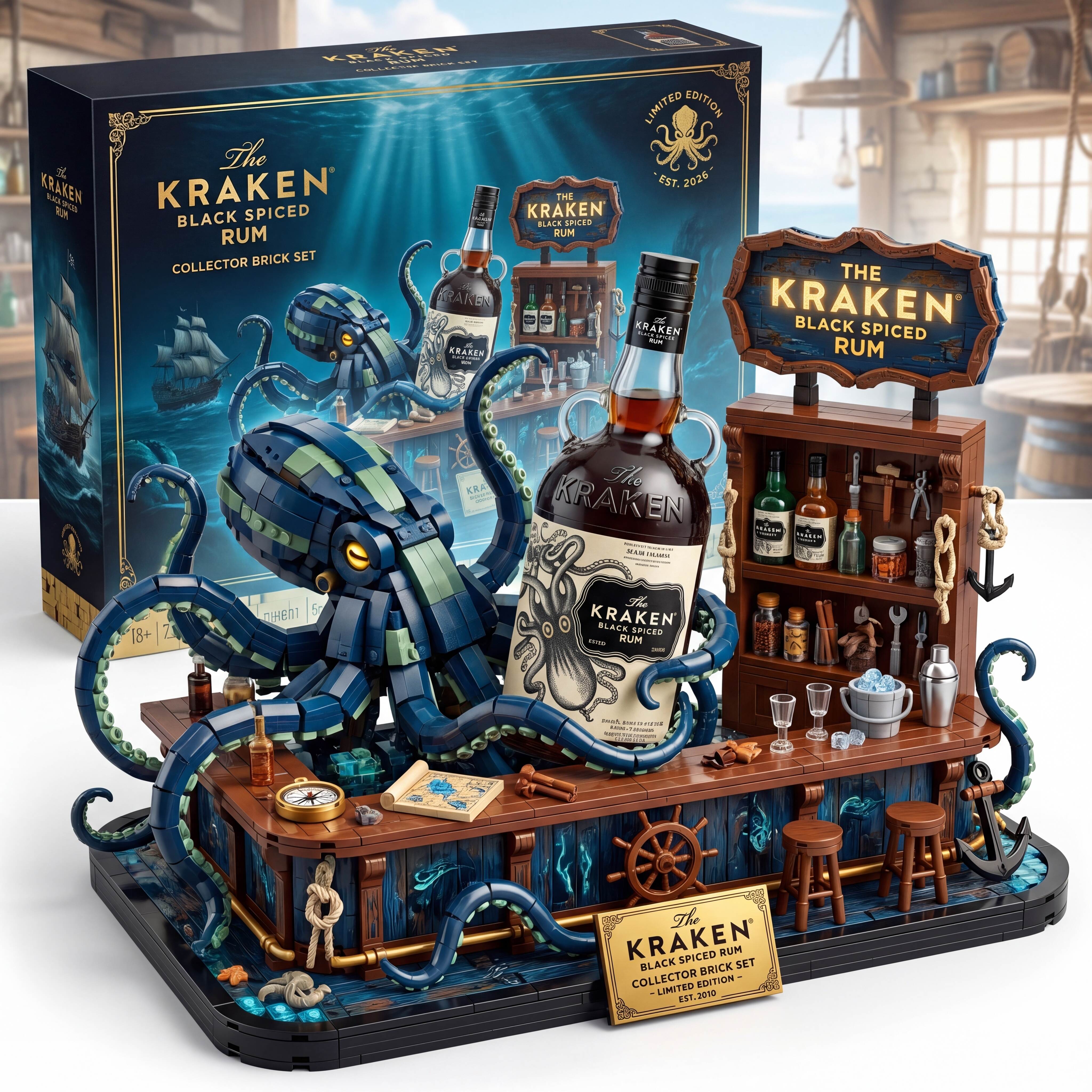 The Kraken Black Spiced Rum: Deep Sea Legend Collector Set