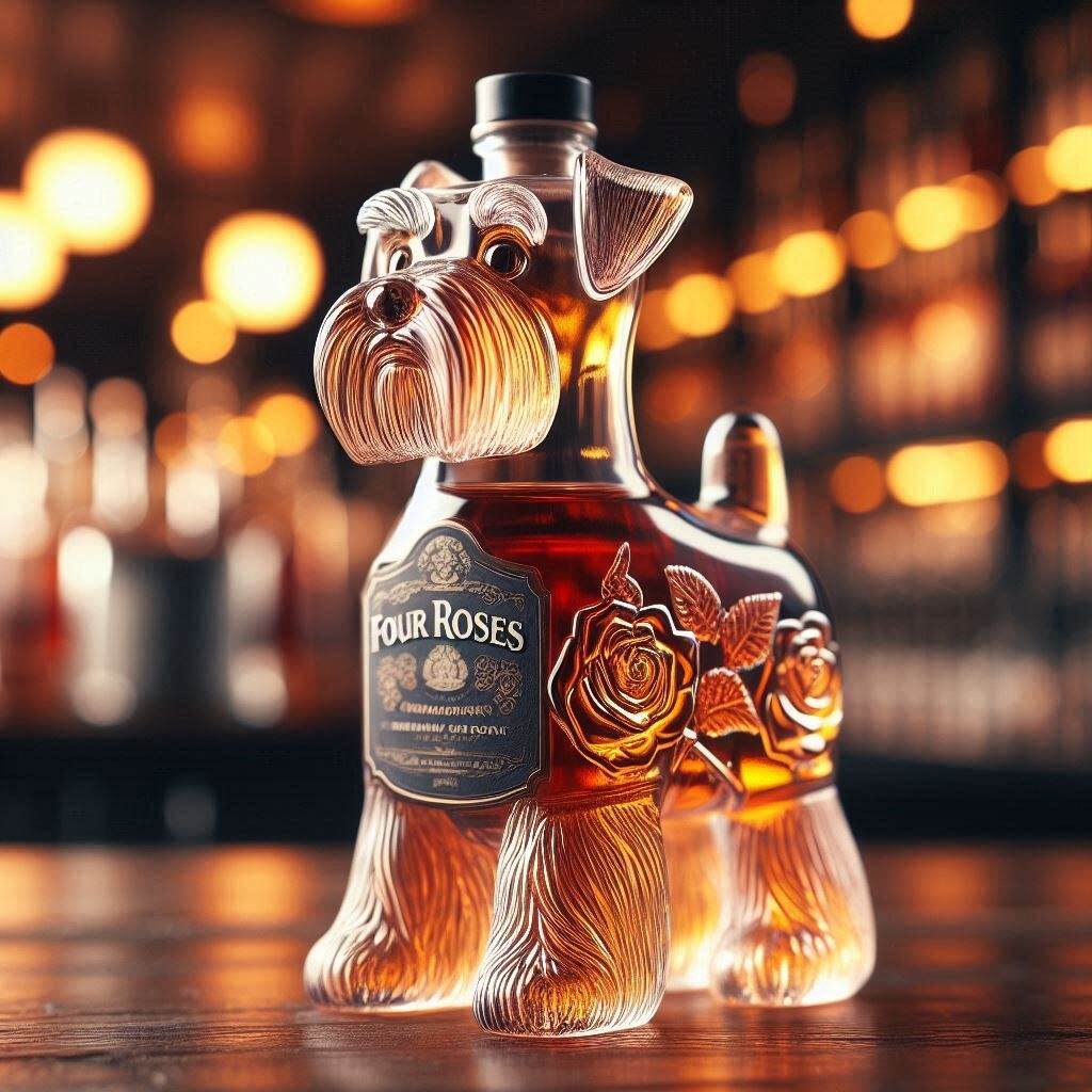 Schnauzer Whiskey Bottle