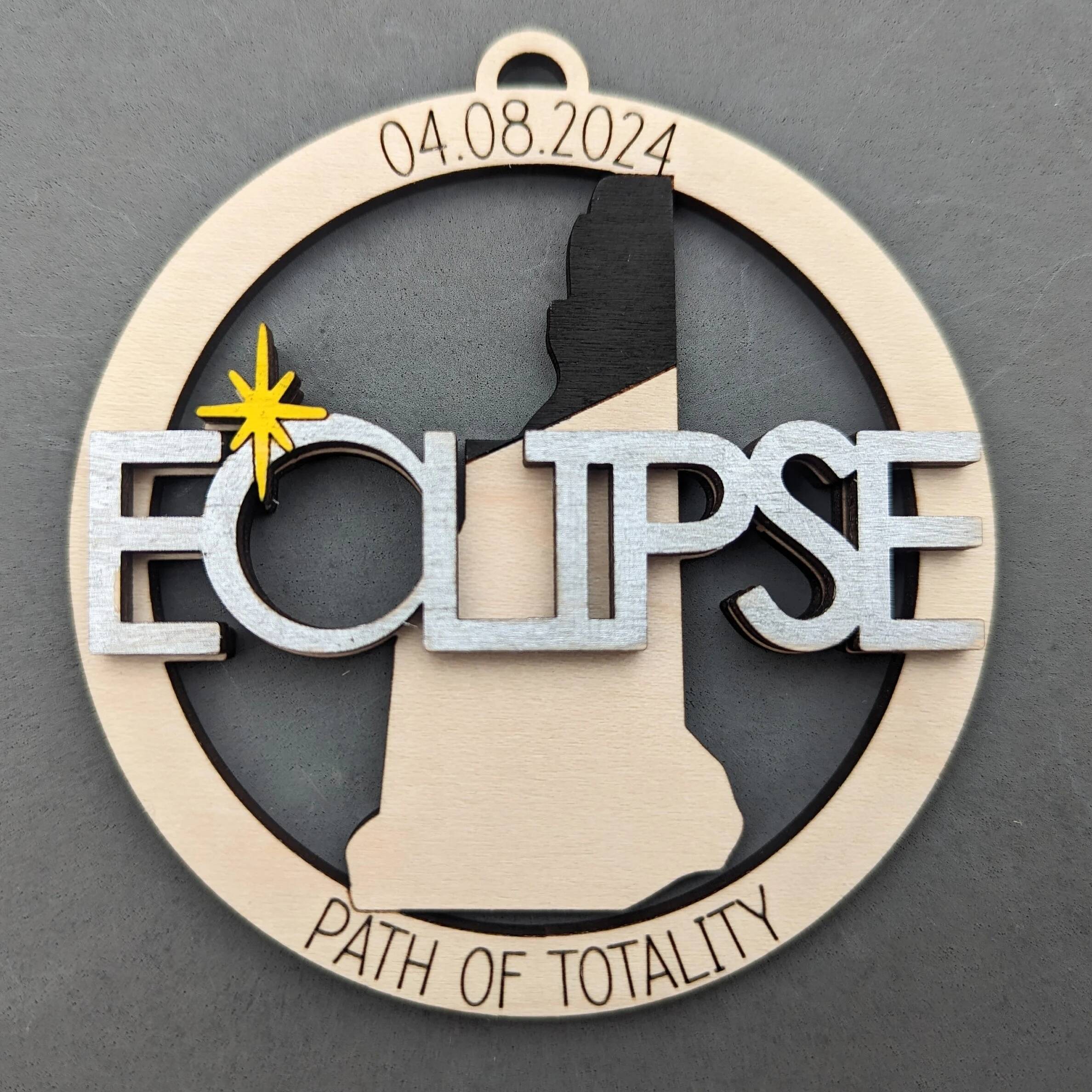2024 Eclipse Keepsake | Path of Totality States Magnet or Ornament