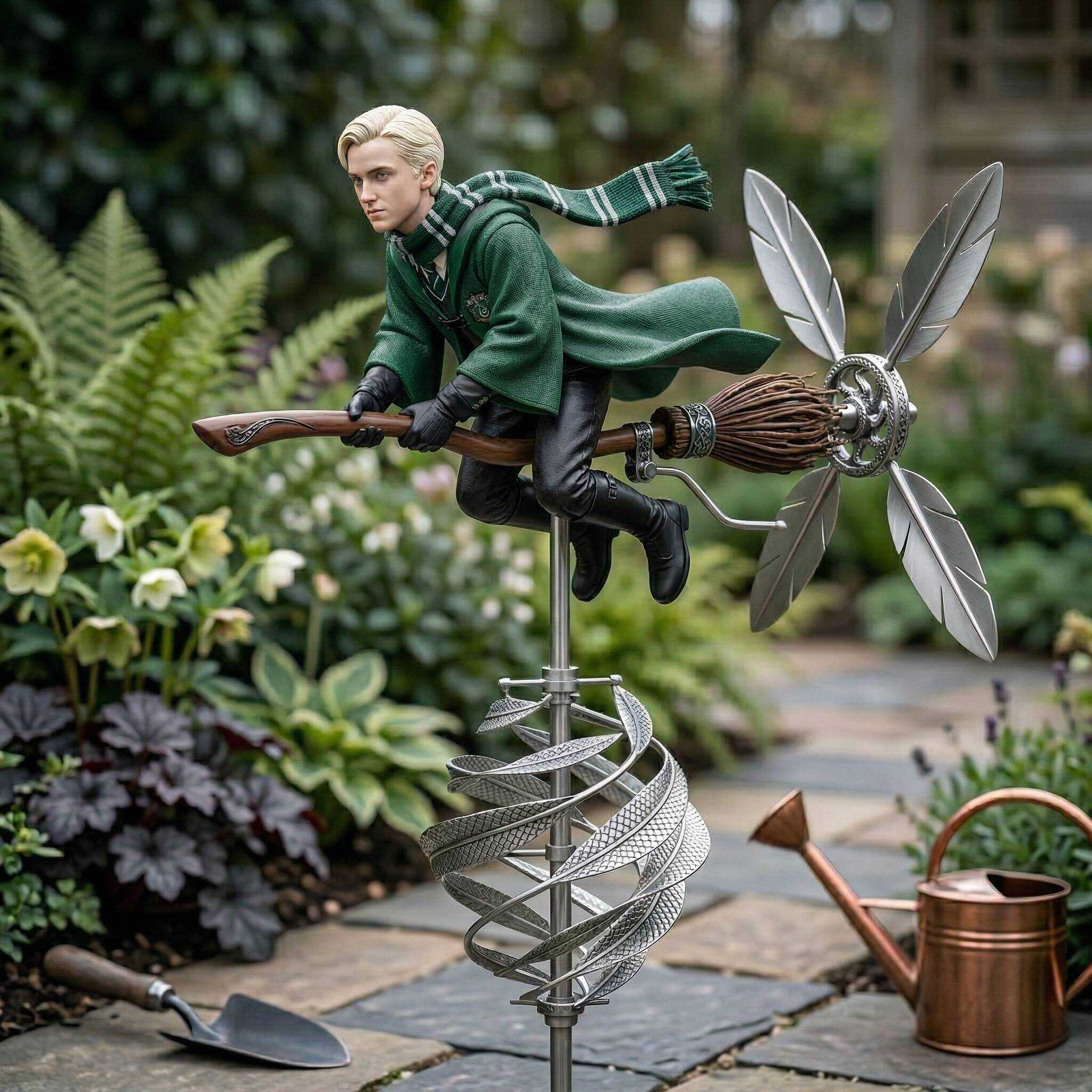 🧹Harry Potter Magic Broom Wind Spinner