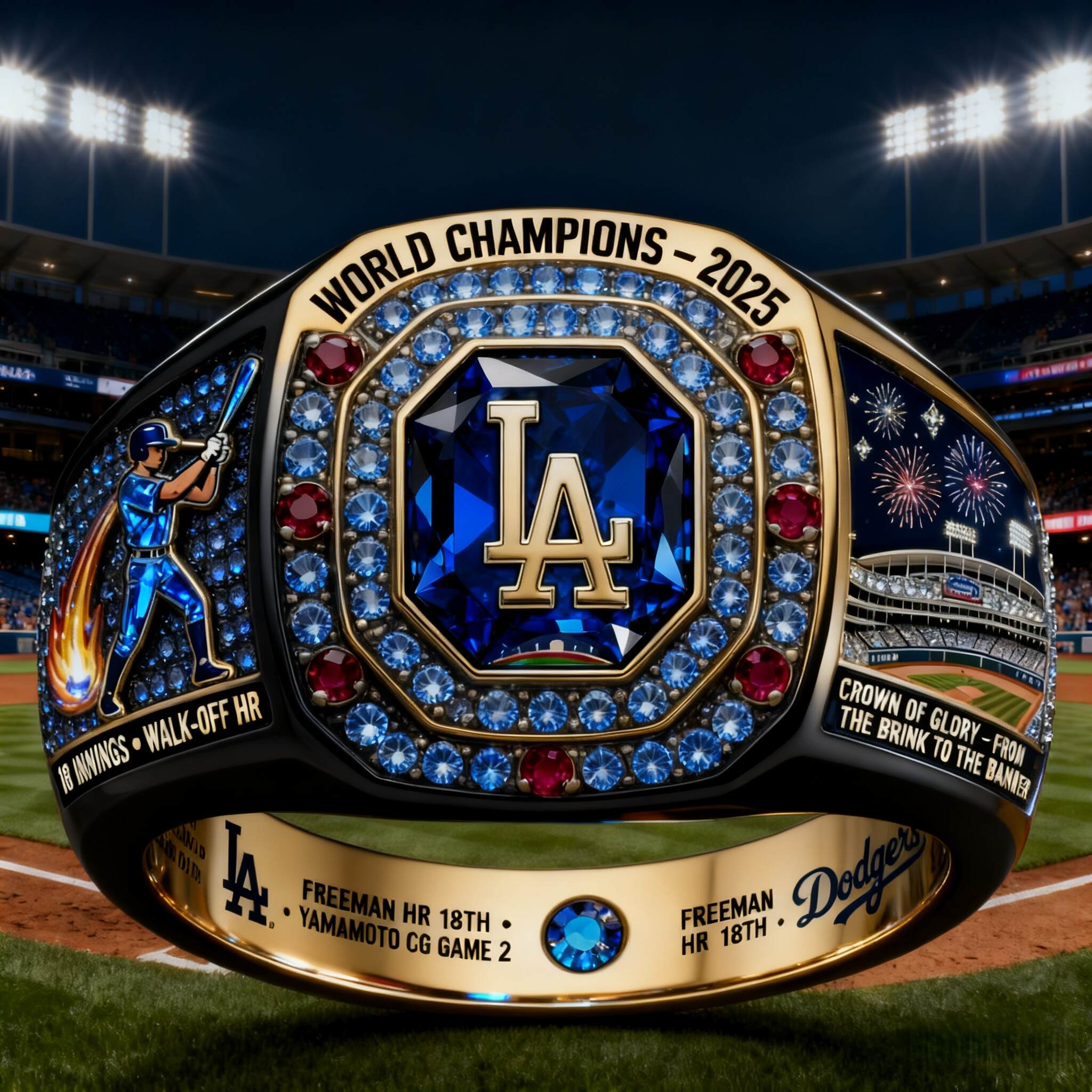 Los Angeles Dodgers 2025 Faith Ring – Champions of Spirit Edition