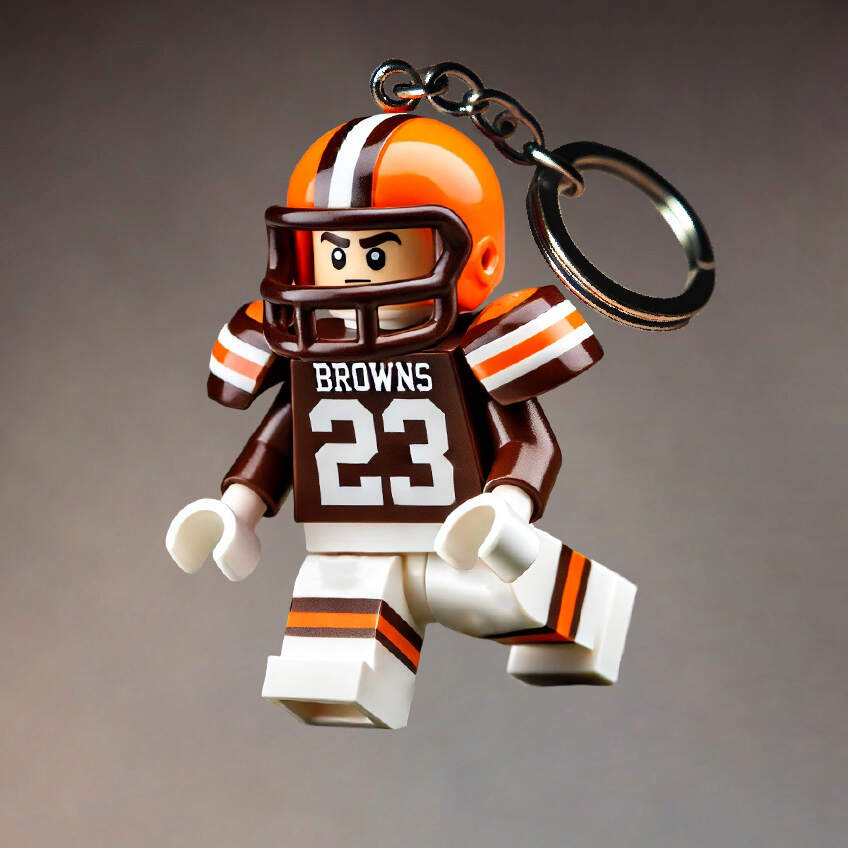 Football Team Building Set Kit Keychain