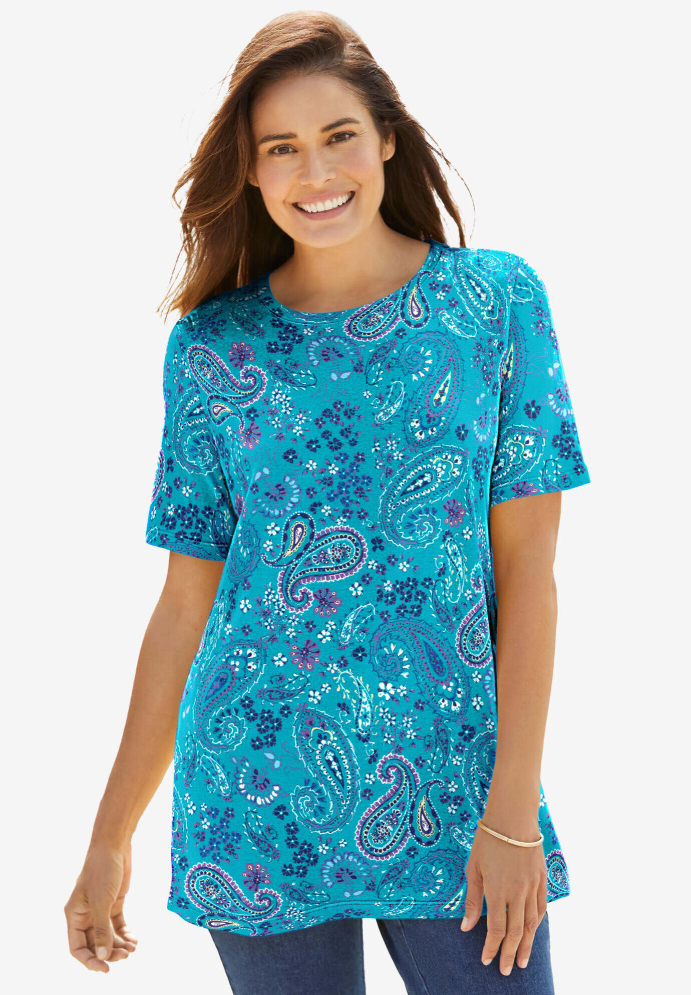 Perfect Short-Sleeve Crewneck Tee