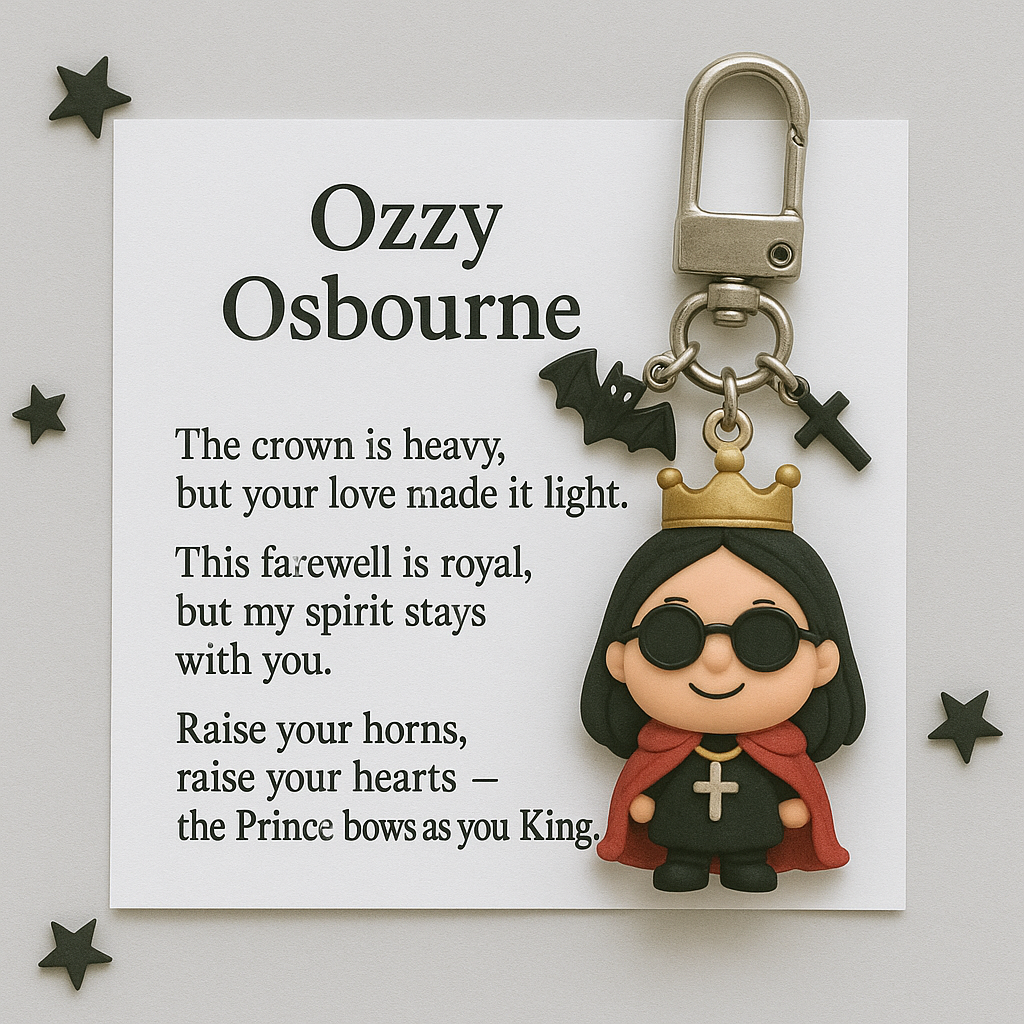 Ozzy Osbourne Memorial Keychain