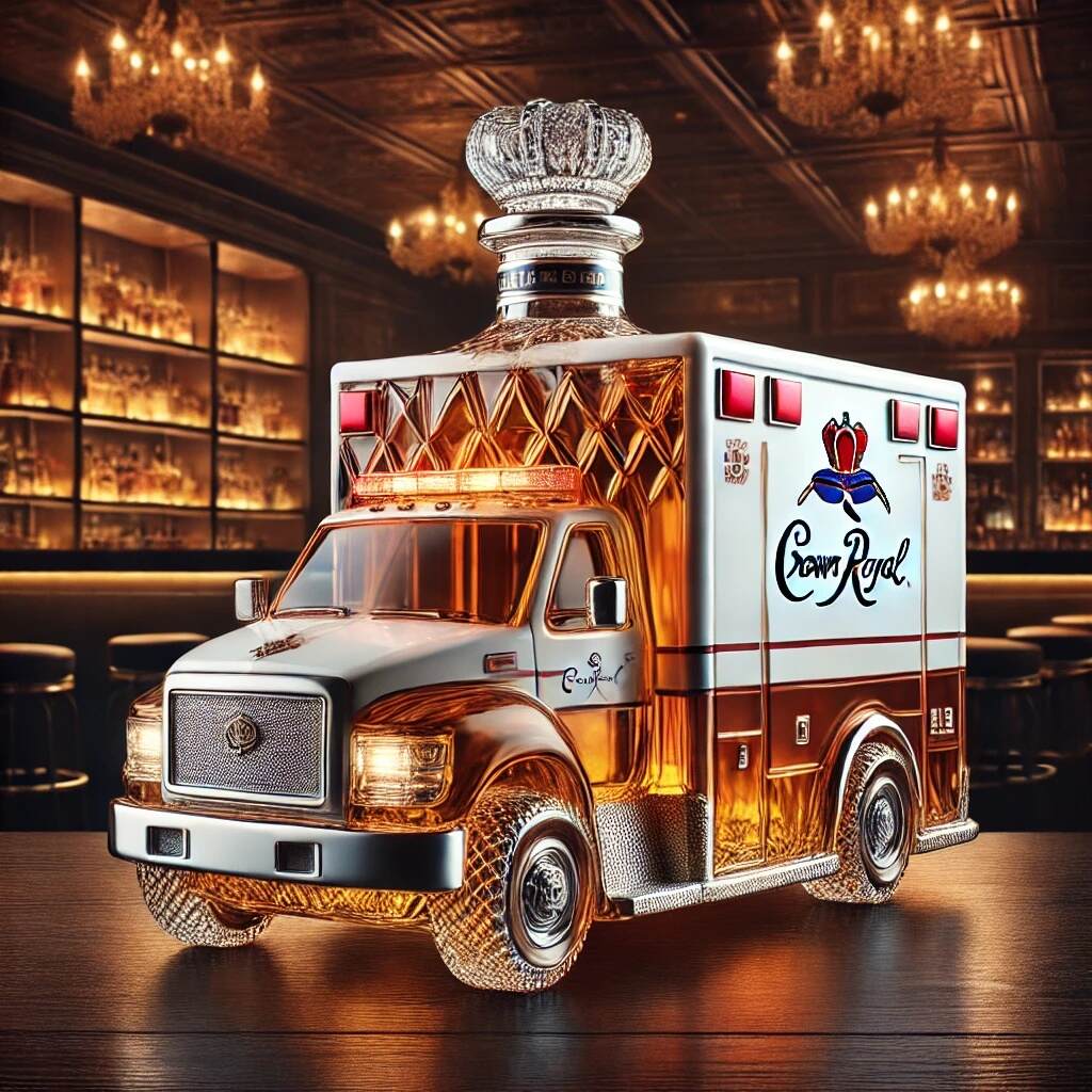 Ambulance Whiskey Bottle