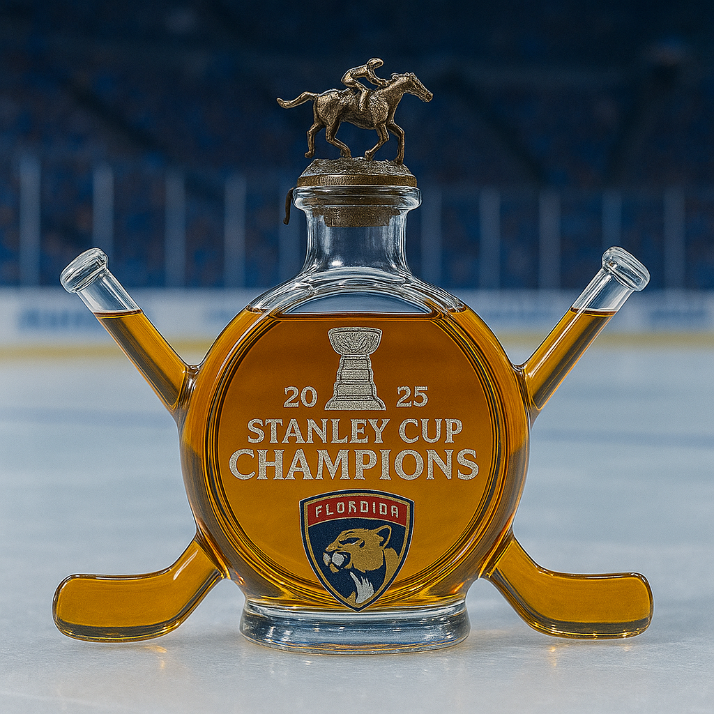 Florida Panthers Championship Whiskey Bottle