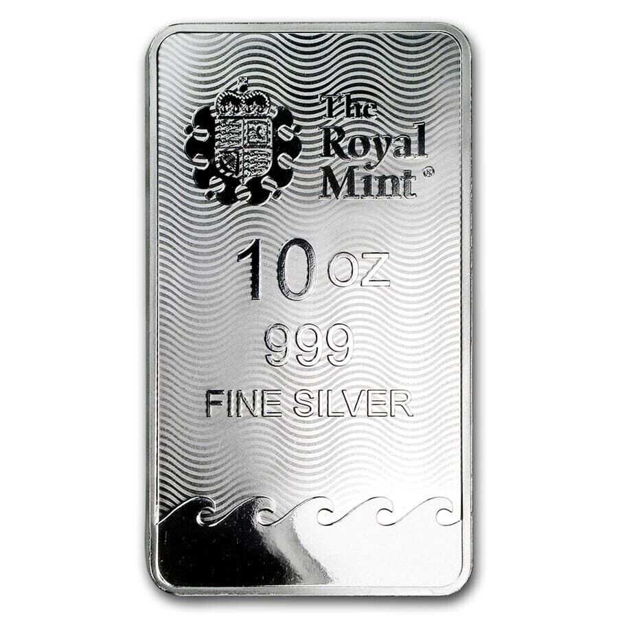 10 oz Britannia Silver Bar | The Royal Mint