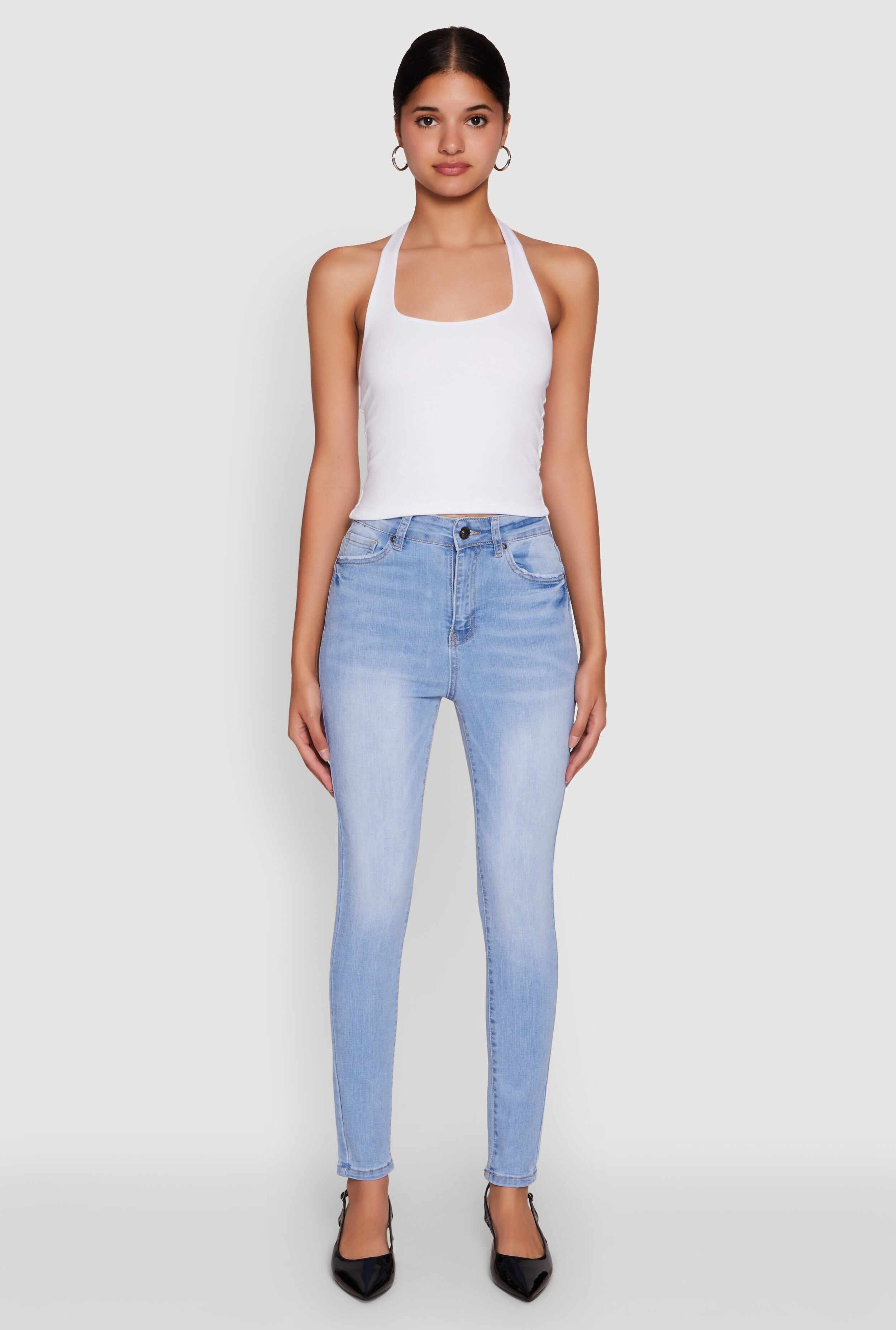 WAX High Waisted Stretch Skinny Jeans