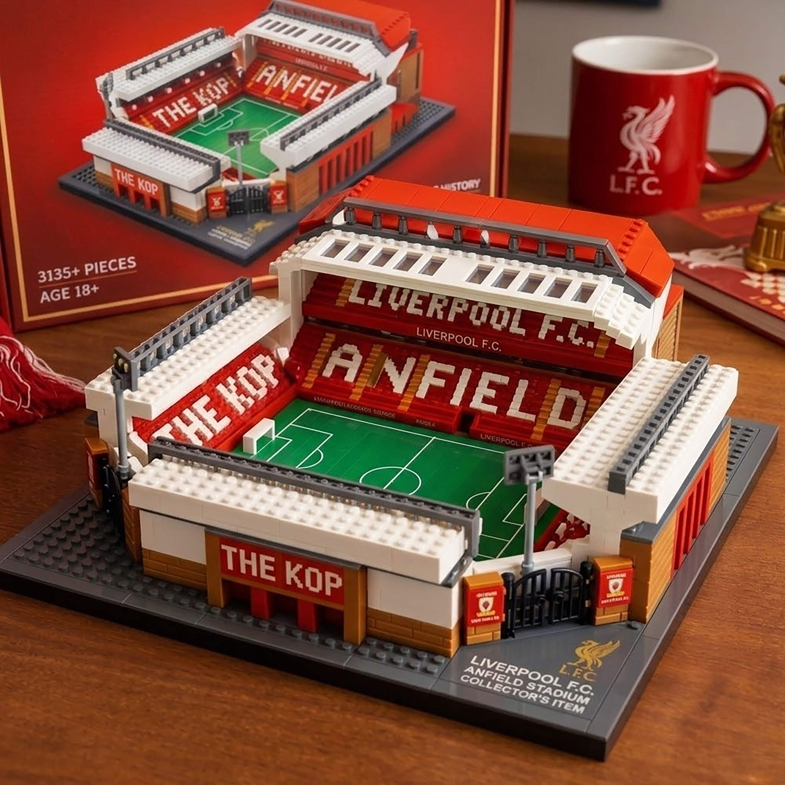 Liverpool 135th Anniversary Anfield Stadium Commemorative Building Blocks