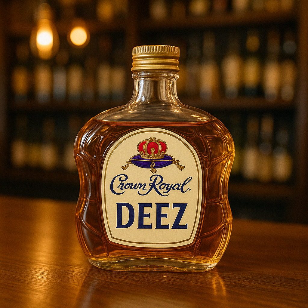 Funny Deez Nuts Whiskey Bottle