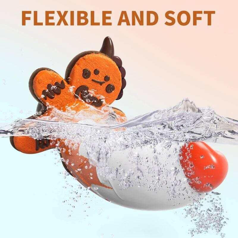 Fantasy Silicone Monster Dildo – Colorful Gingerbread Man & Dragon Design with Suction Cup