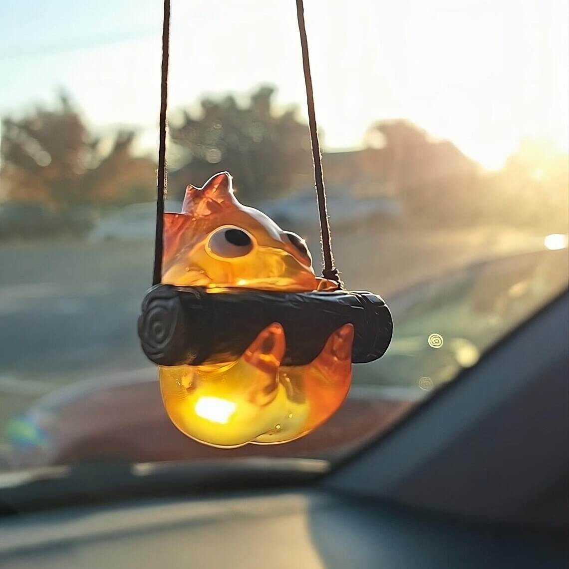 Calcifer Car Mirror Ornament