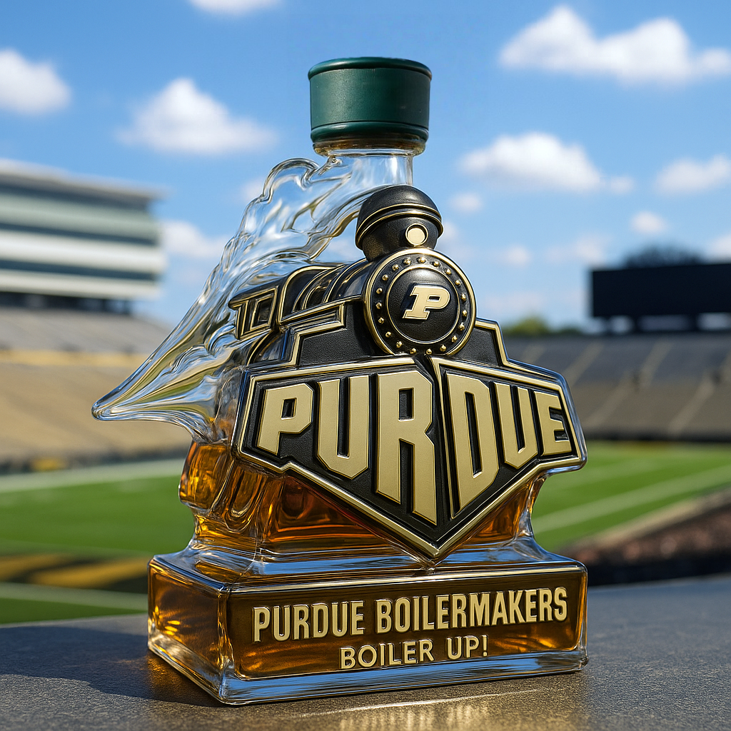 Purdue Boilermakers Limited-Edition Whiskey Bottle