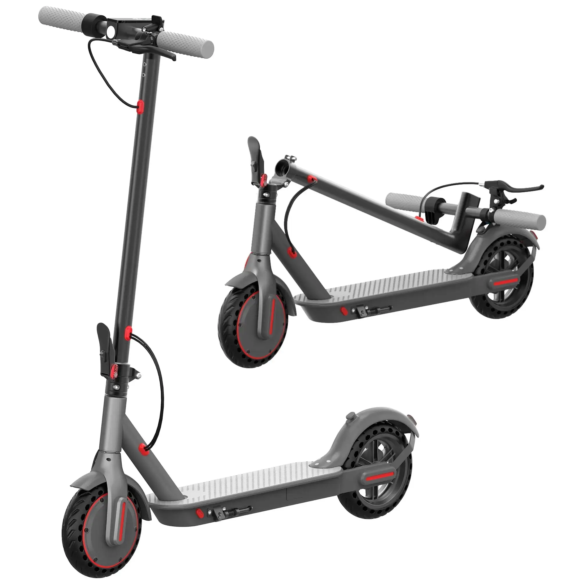 Electric Scooter 350W Motor,19 MPH Max Speed,12 Miles Range,8.5'' Foldable Scooter for Adults with APP,Foldable Commuter Scooter