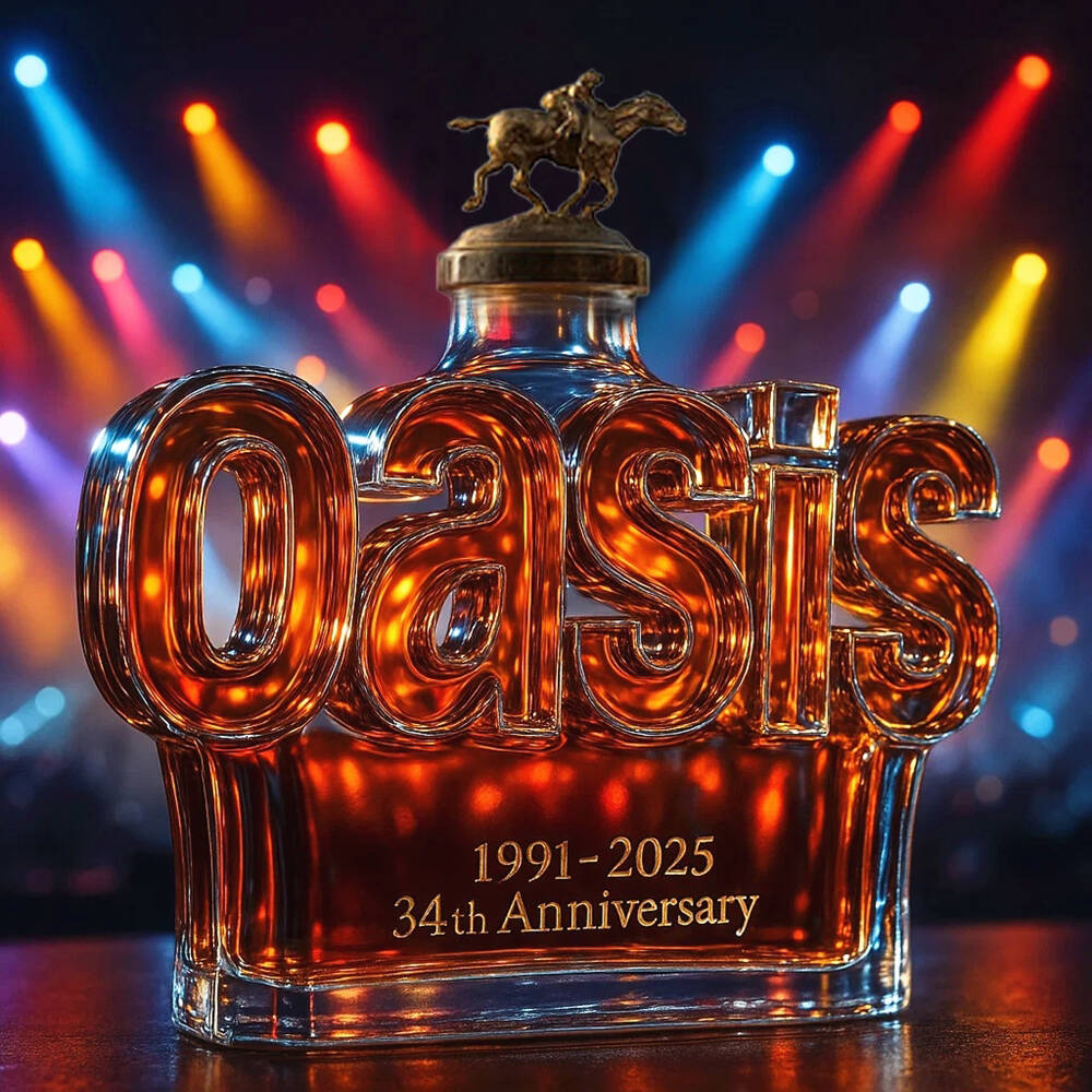 Oasis band Collector's Edition Whisky Bottle