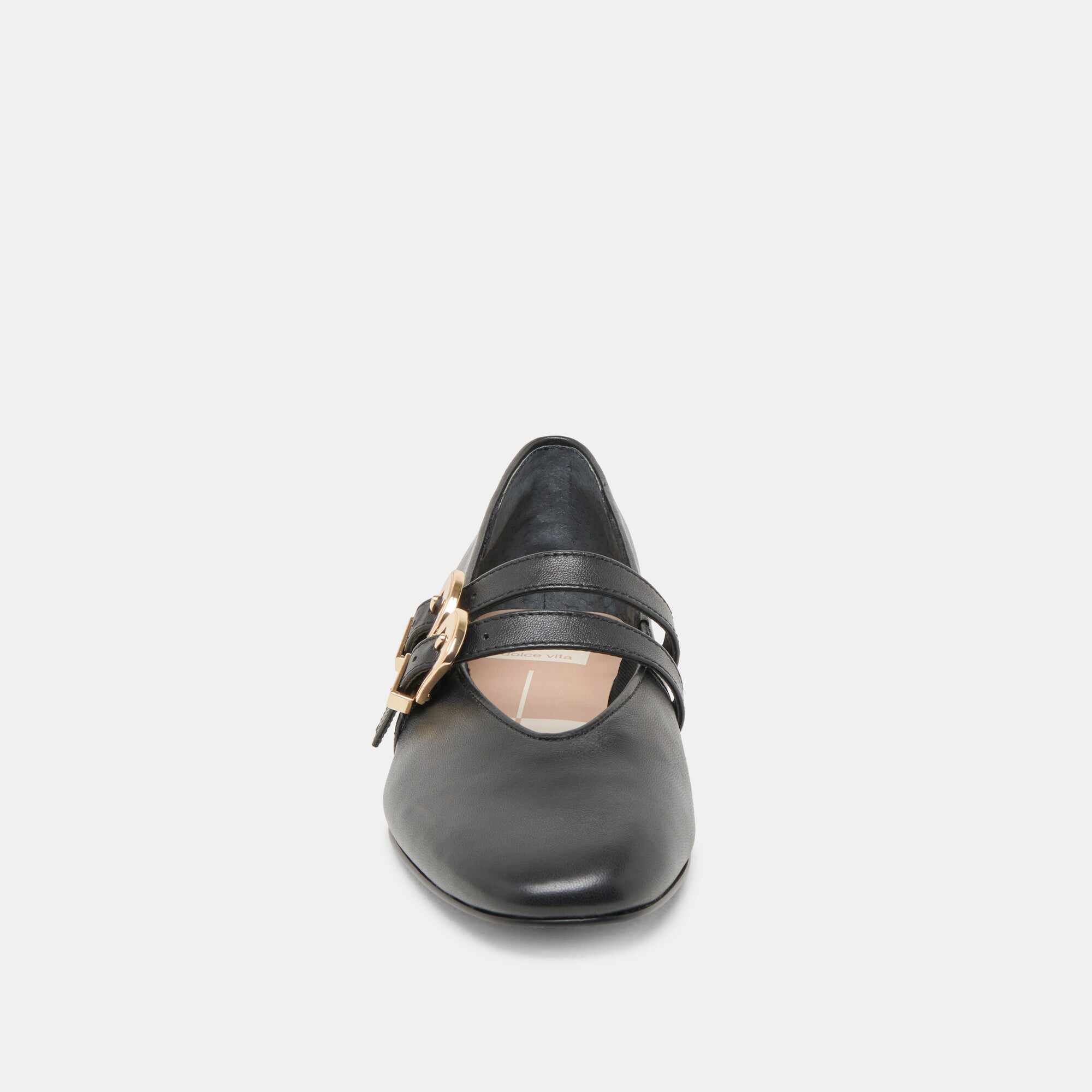 BAYLEE BALLET FLATS BLACK LEATHER