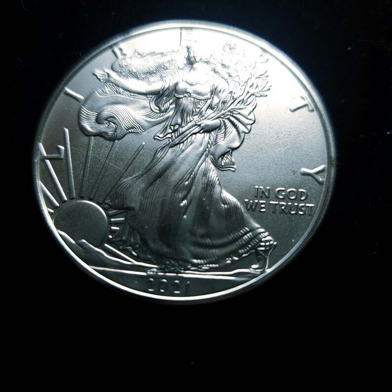 2021  American Silver Eagle BU  -  1 Oz .999 Silver-  . Type I    Lot#  365