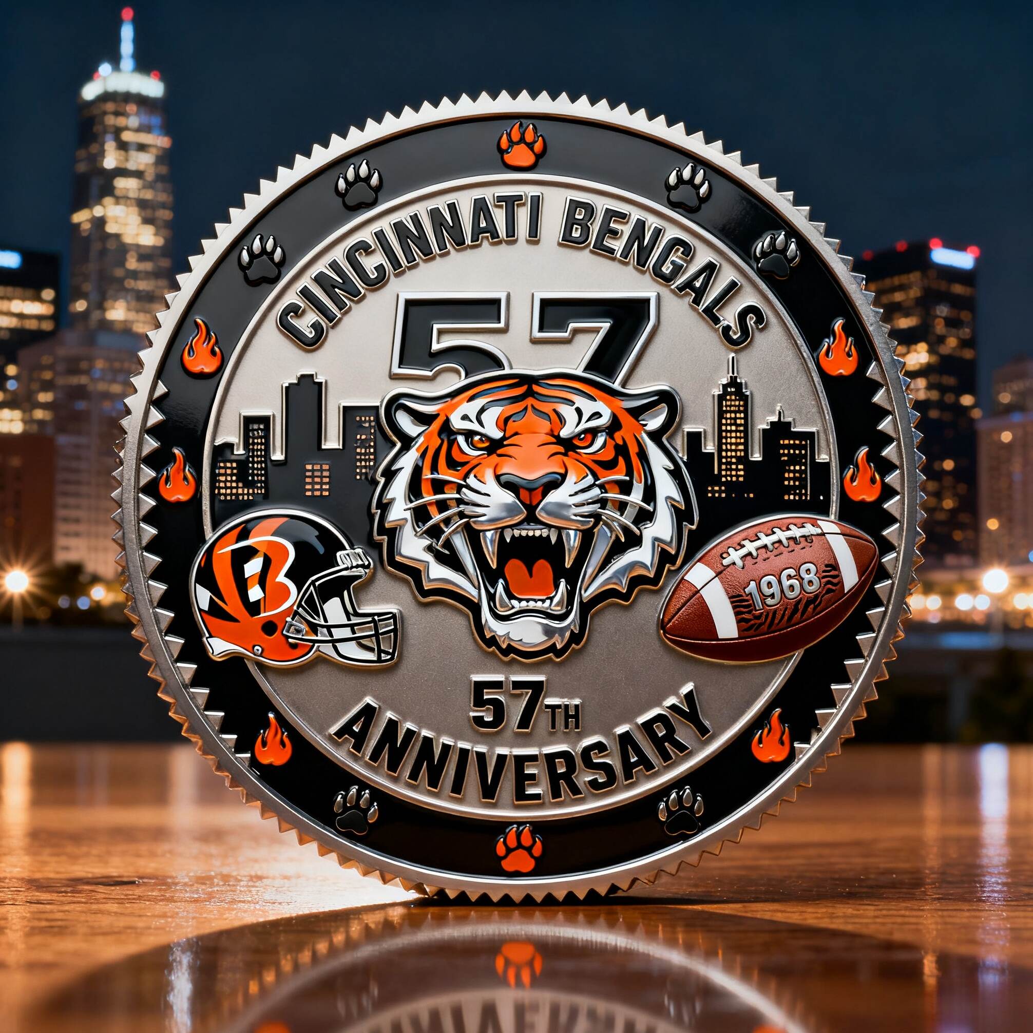 Cincinnati Bengals 57th Anniversary Commemorative Coin