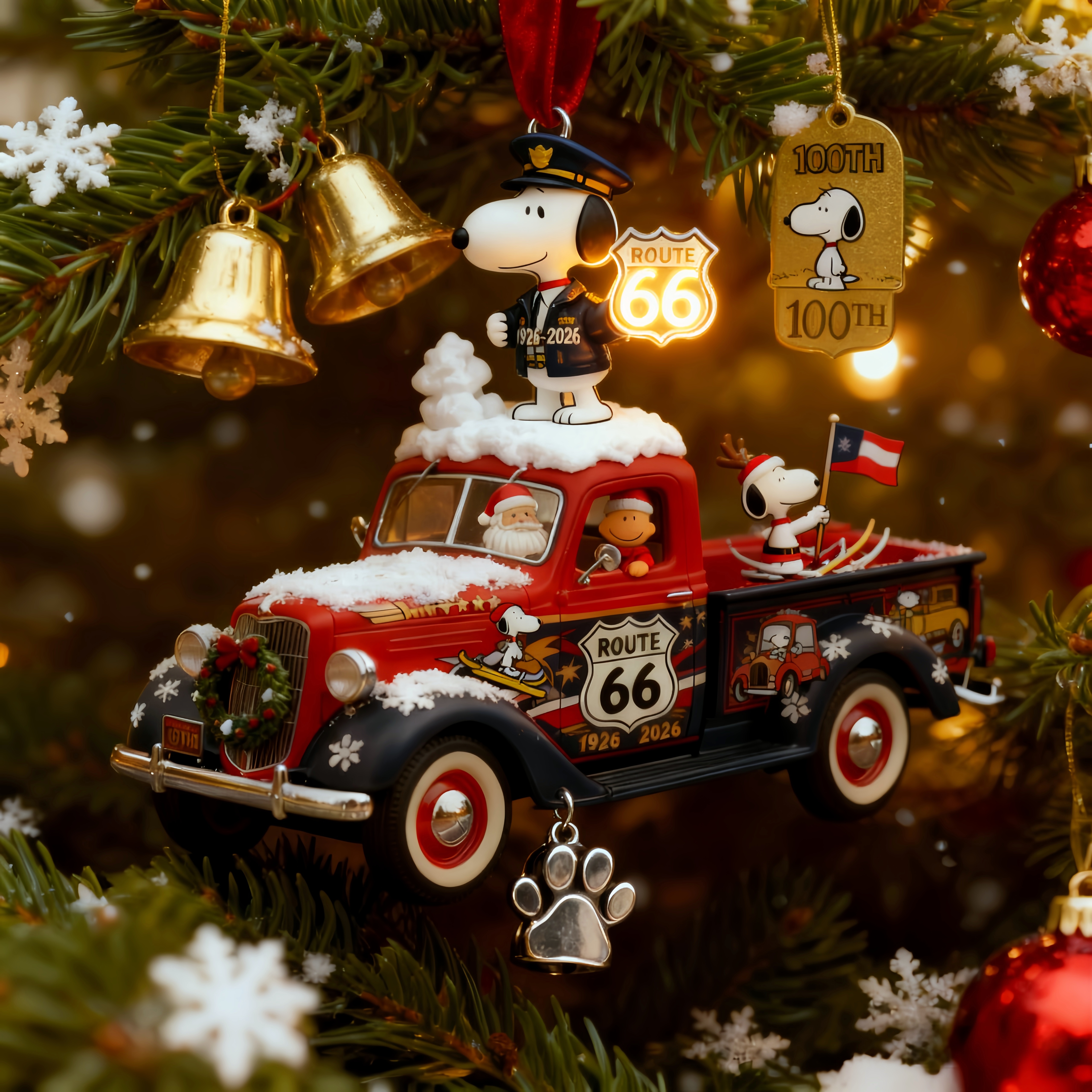 Snoopy x Route 66 100th Anniversary Ornament