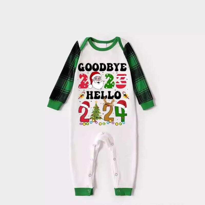 Green Plaid Christmas Pajamas Family Pajama Set