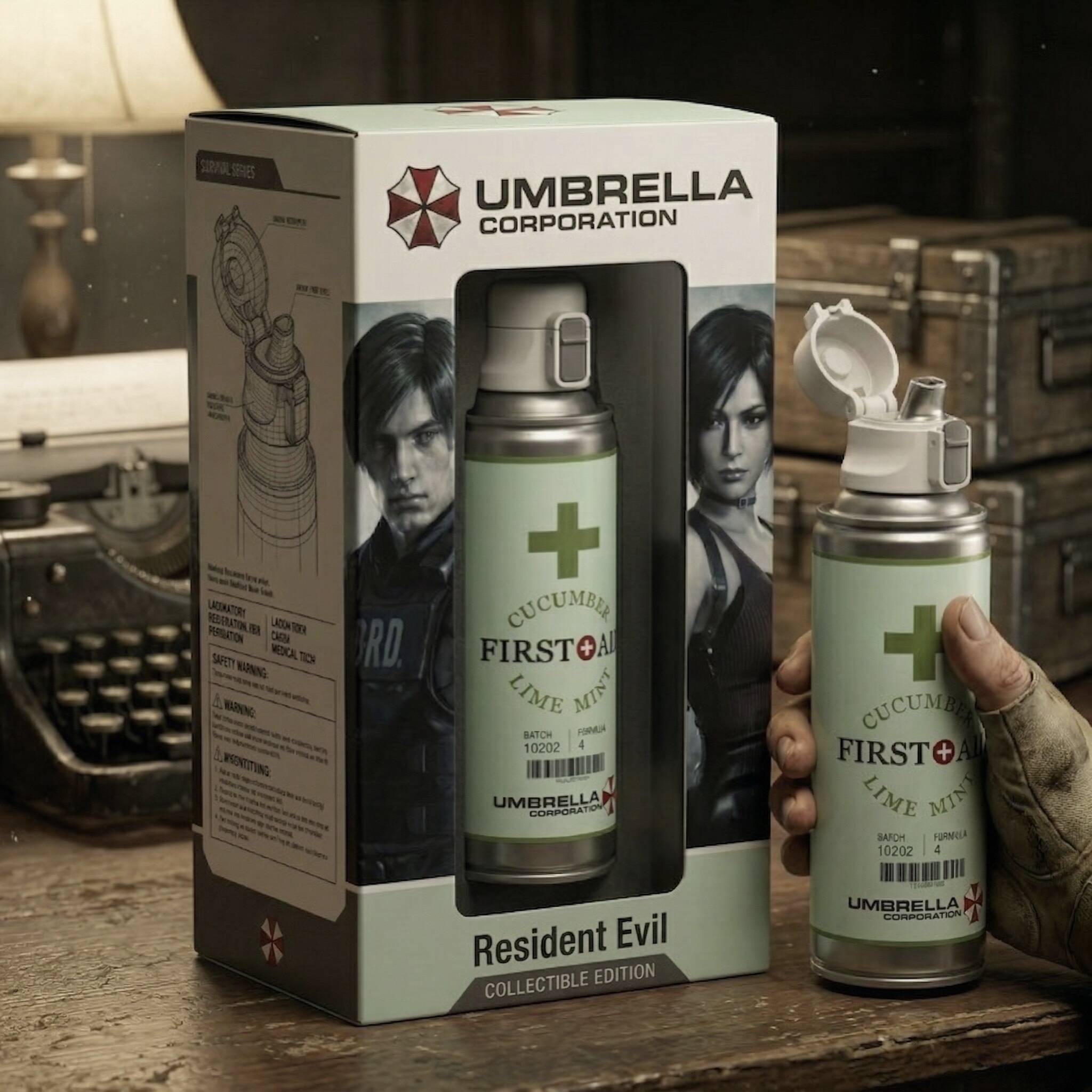 Resident Evil Umbrella First Aid Collectible Edition Bottle