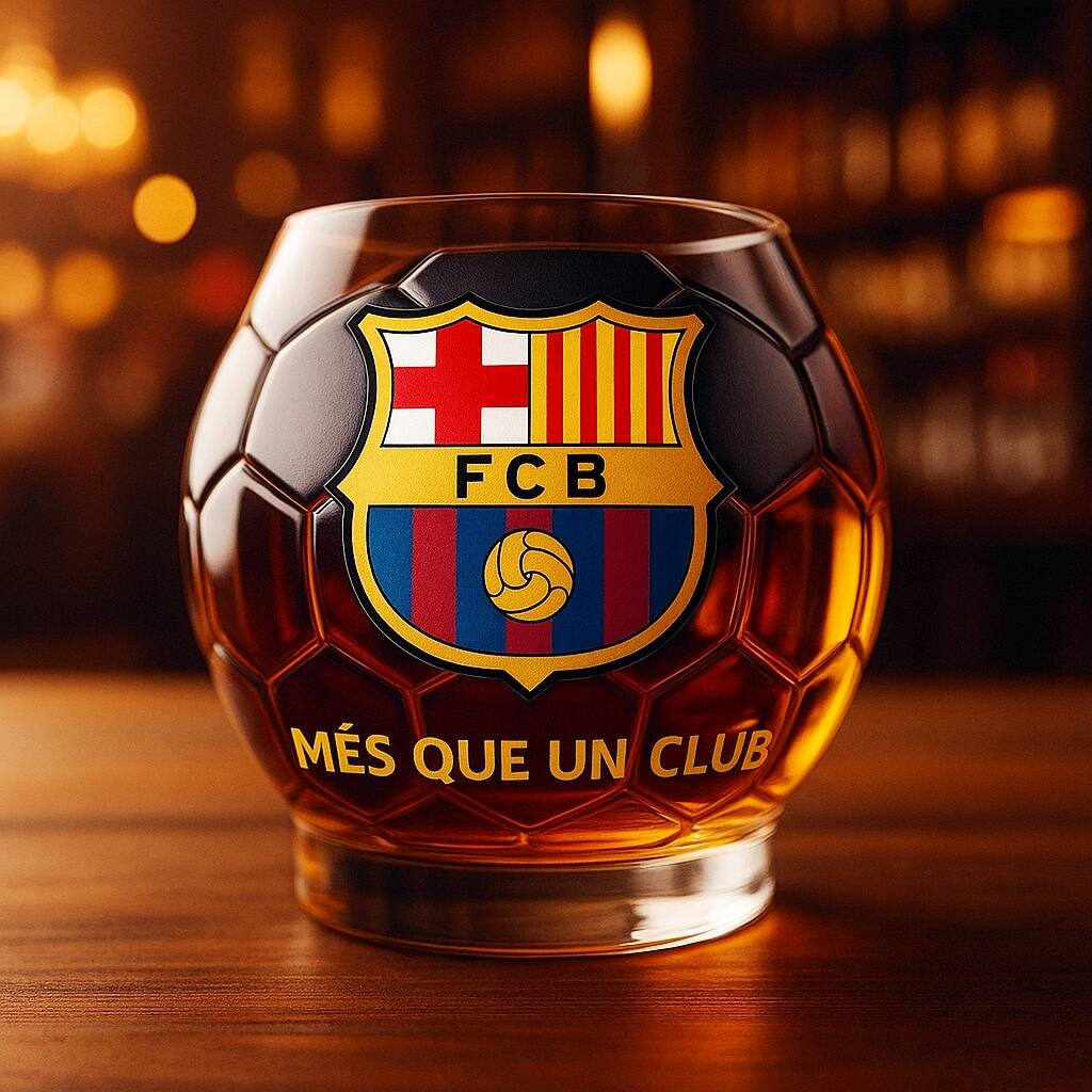 La Liga Football Whiskey Glass