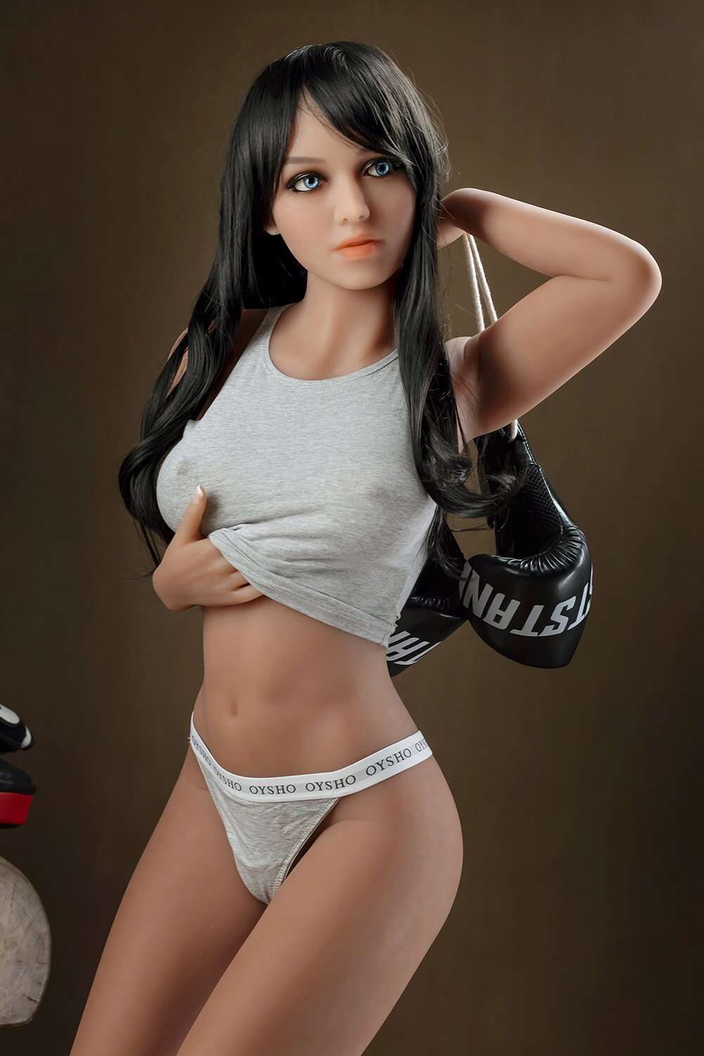 Ella 5ft45 / 166cm #174 Head TPE Small Breastes Boxing Girl Full Size Realistic Sex Doll
