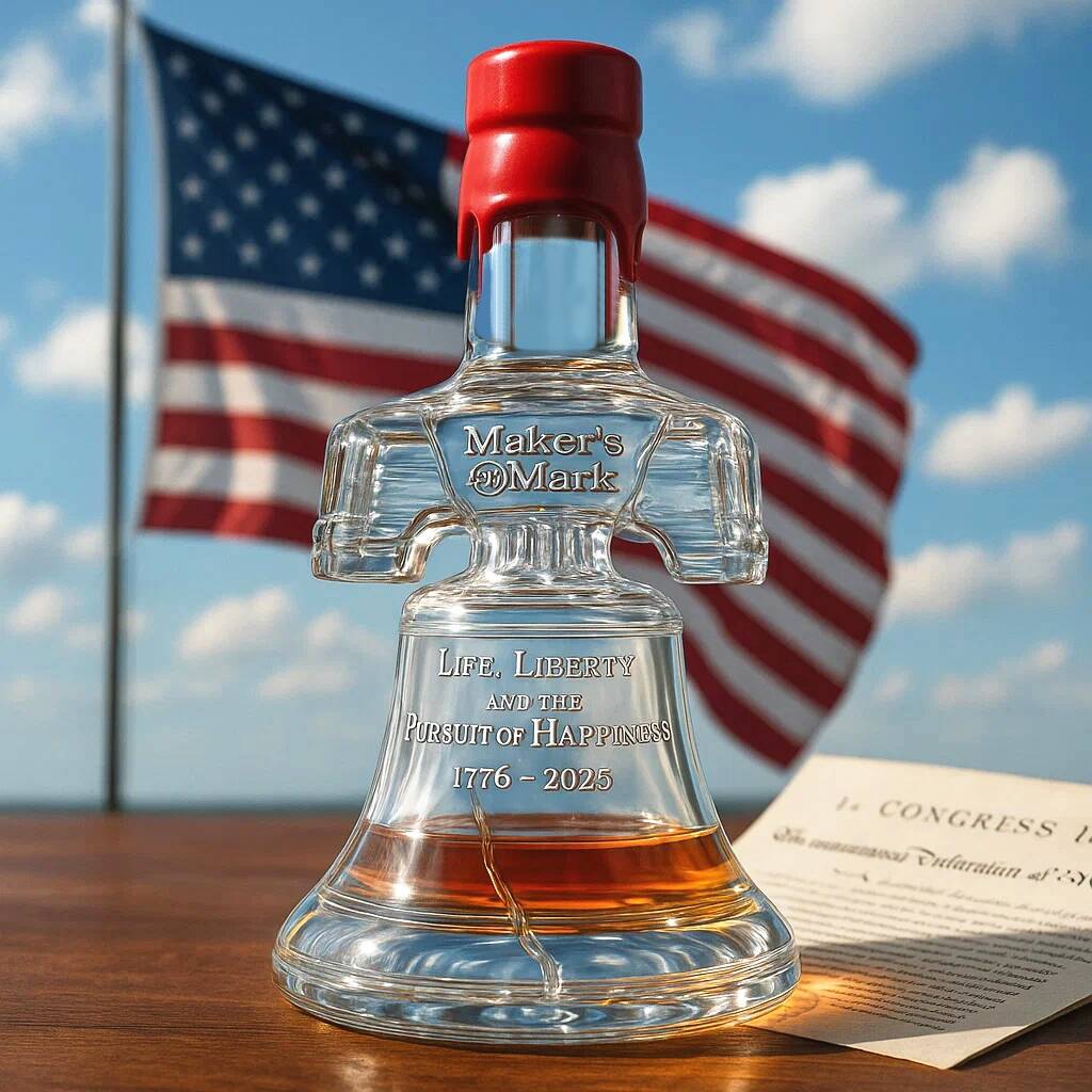 Liberty Bell Whiskey Bottle - 249th Anniversary of American Independence