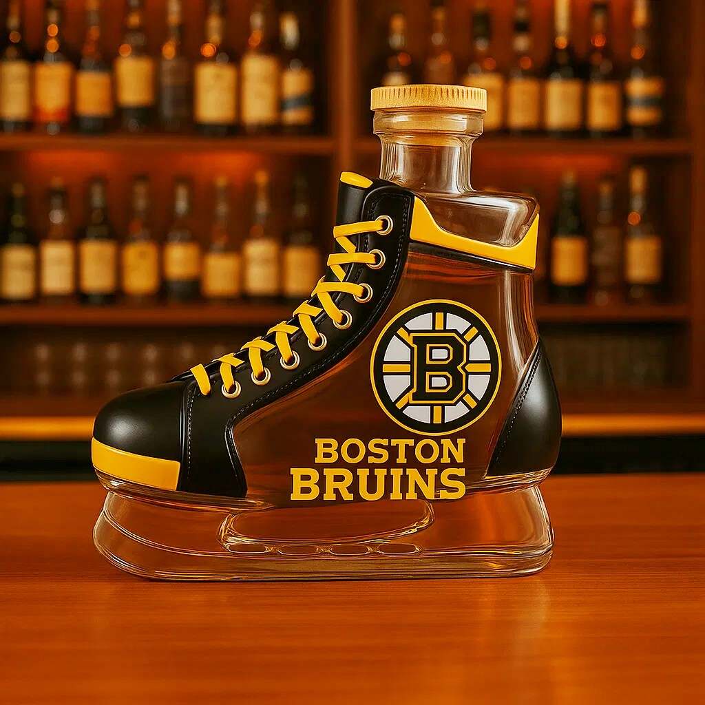 Ice Hockey Team Shoes Wine Bottle