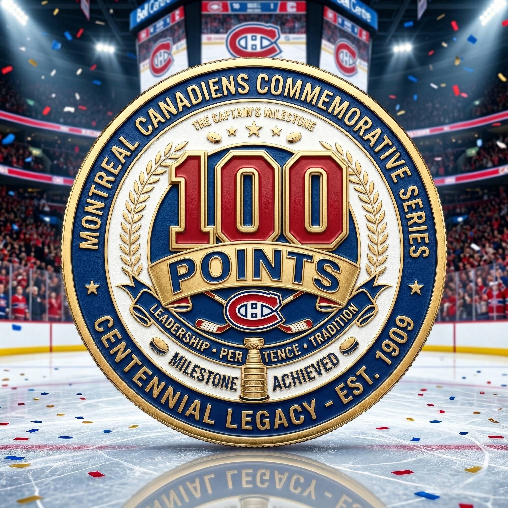 🏒 NICK SUZUKI 100 POINTS HABS CAPTAIN COMMEMORATIVE COIN!