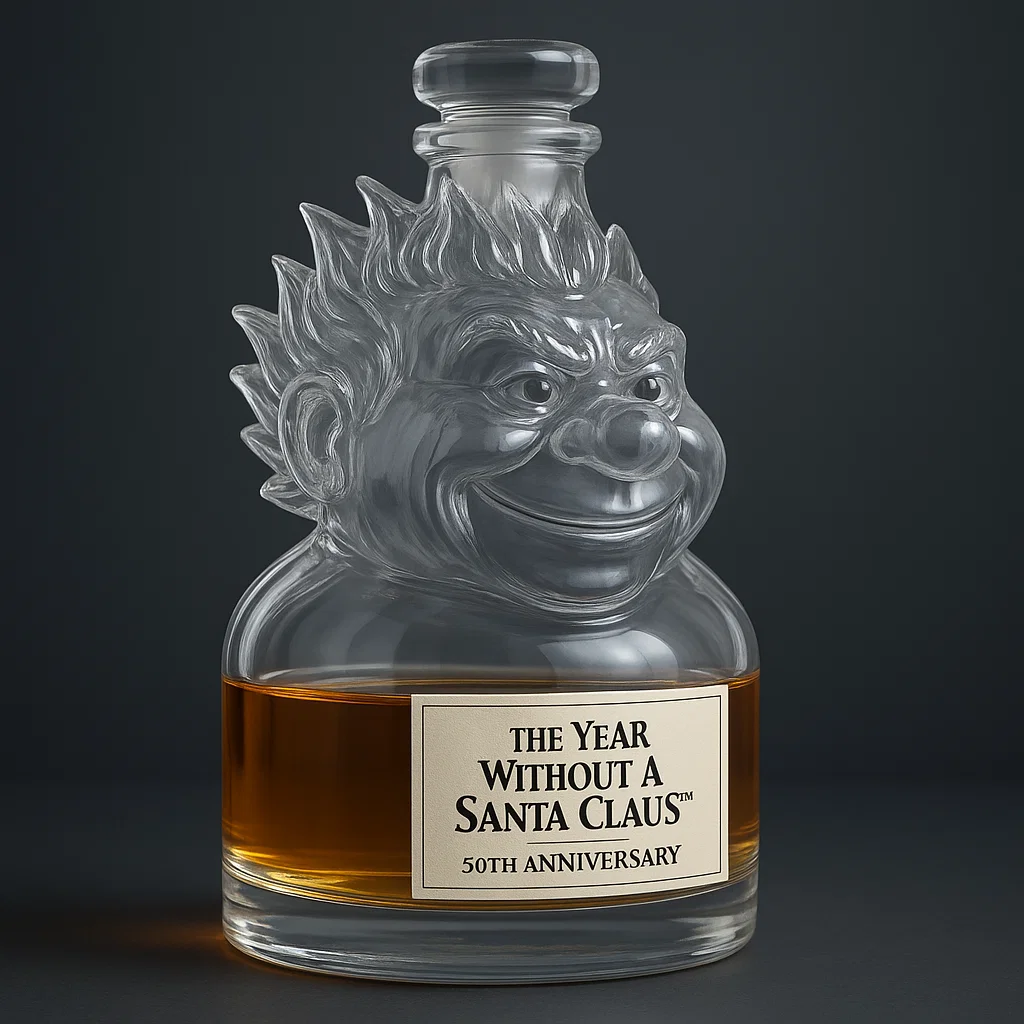 The Year Without a Santa Claus 50th Anniversary Bottle