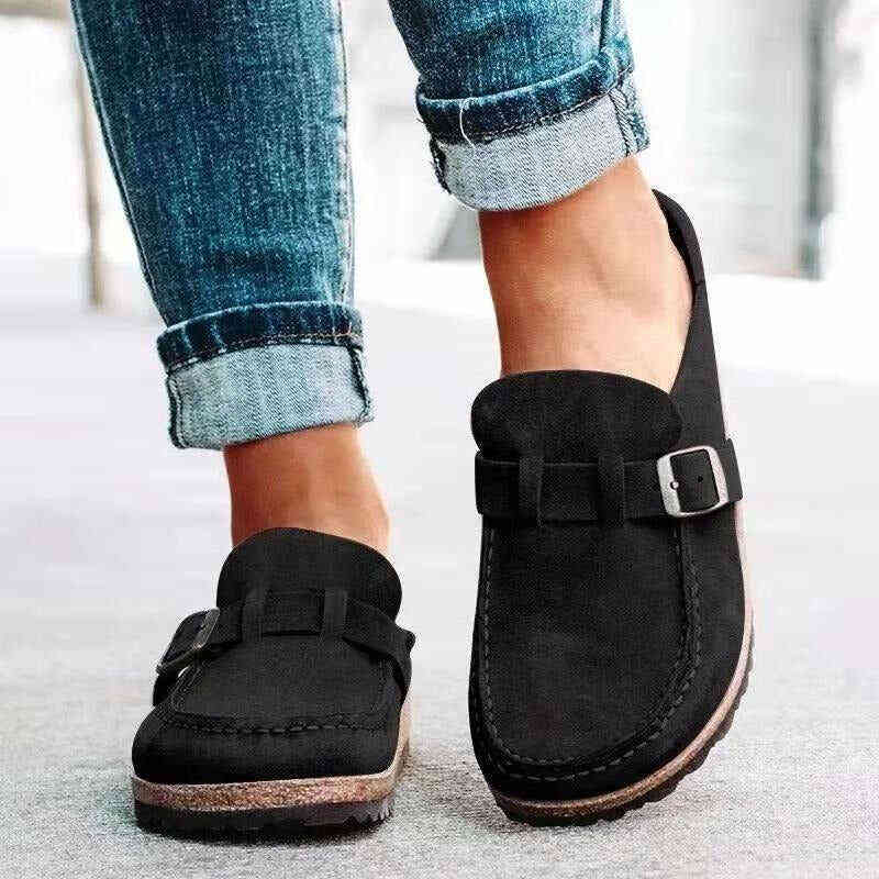 Women's Retro Sandals in Suede