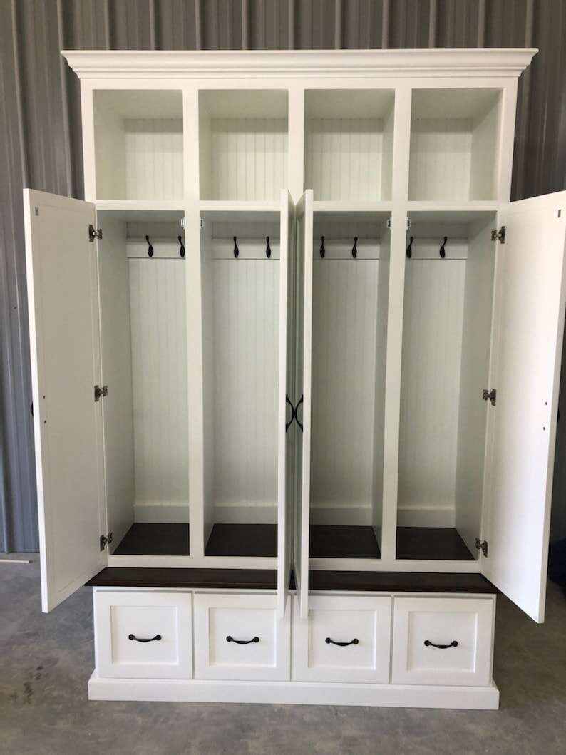 NORTH CAROLINA 4-section entryway bench locker