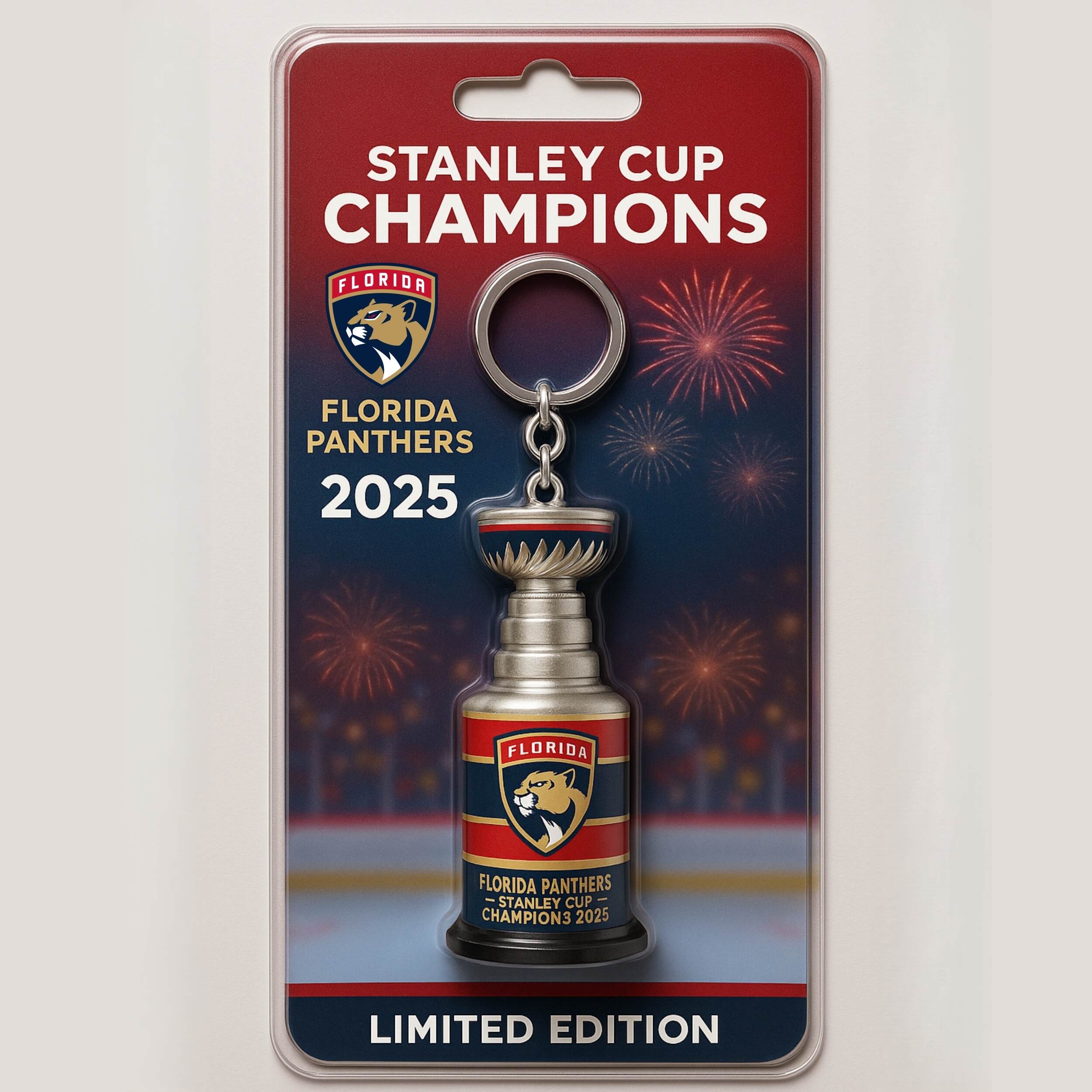 🎉Florida Panthers 2025 Championship Keychain!