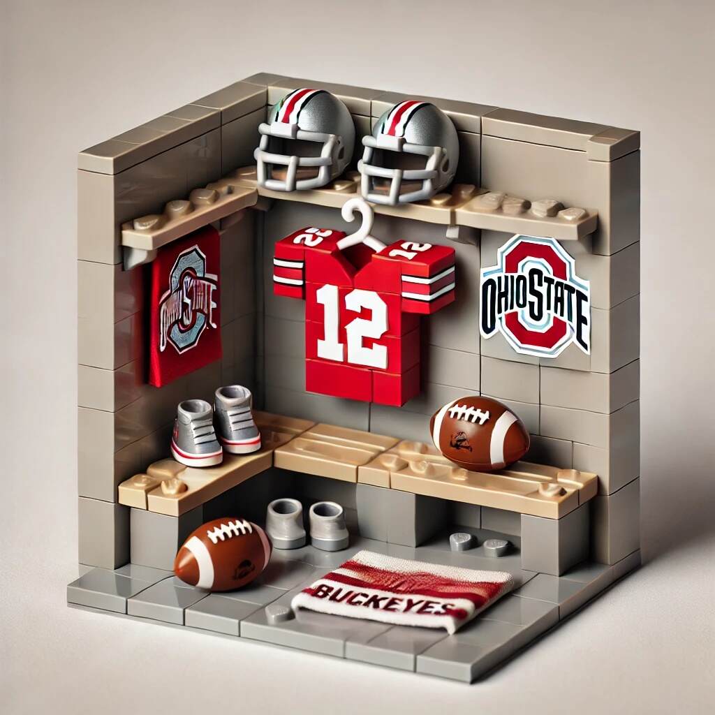 NCAA Team Locker Room Building Blocks