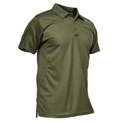 Men's Polo Shirt Quick Dry Performance Short Sleeve