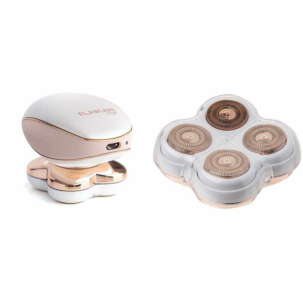 Finishing Touch Flawless Legs, Leg Hair Remover for Women, Electric Razor for Women with LED Light for Instant and Painless Leg Hair Removal