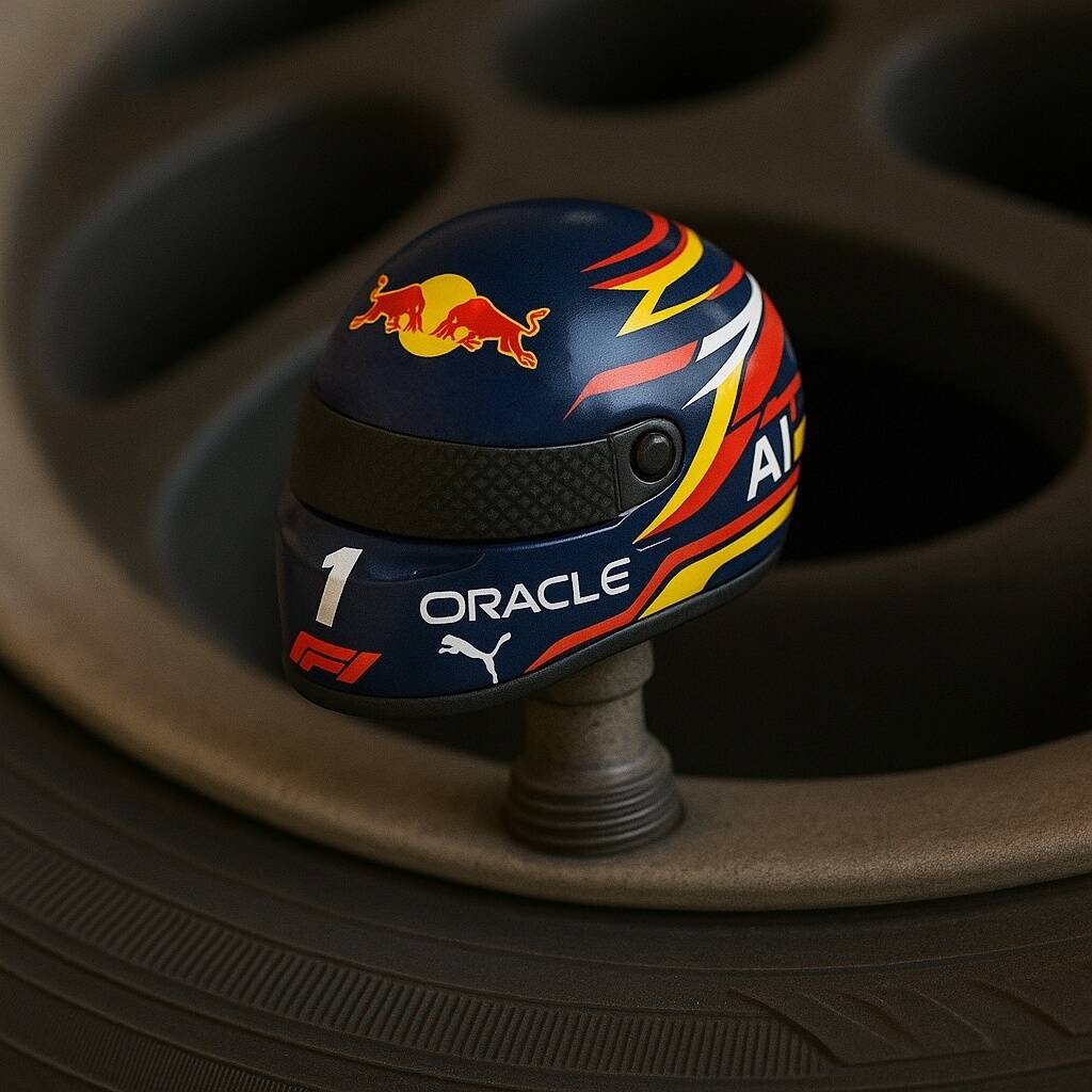 F1 Team Helmet Tire Valve Caps
