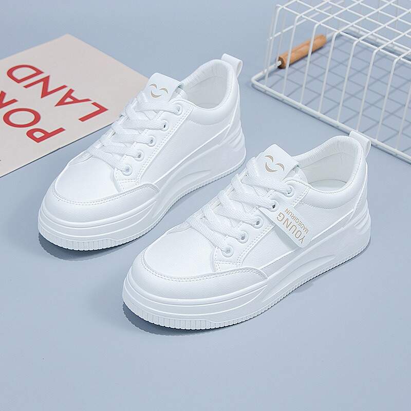 White Sneaker Women's Spring New Style Women's Shoes Summer School-Appropriate Flat Bottom Spring Summer Best-selling Sport Korean-style Sneakers