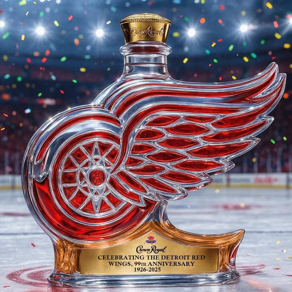 Detroit Red Wings 99th Anniversary Whisky Collector's Edition Bottle