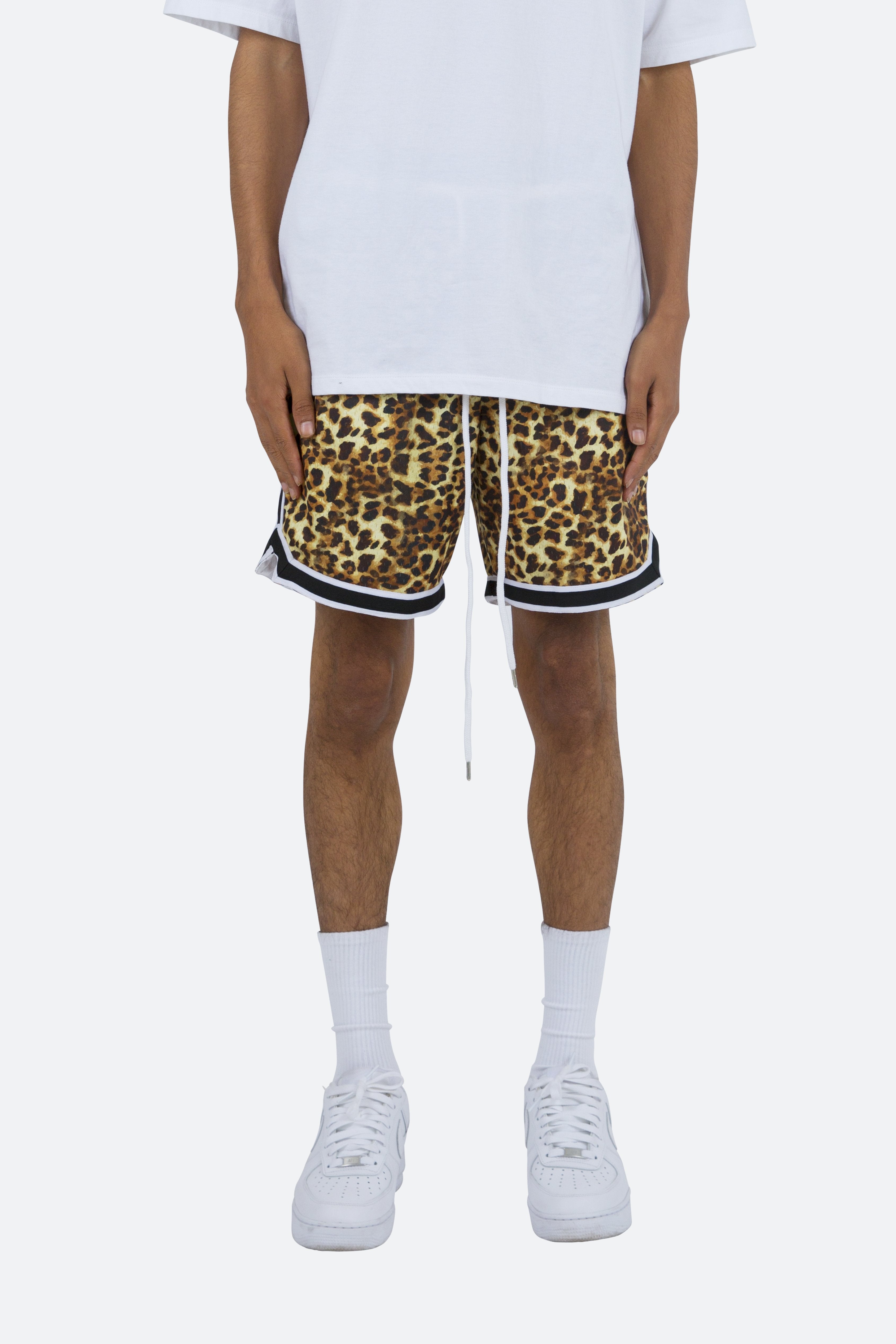 Leopard Basketball Shorts - Orange/Black