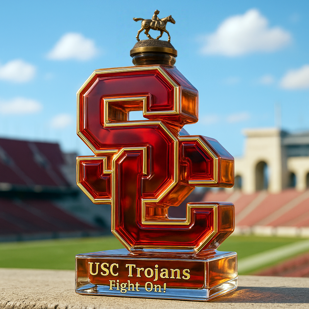 USC Trojans Limited-Edition Whiskey Bottle